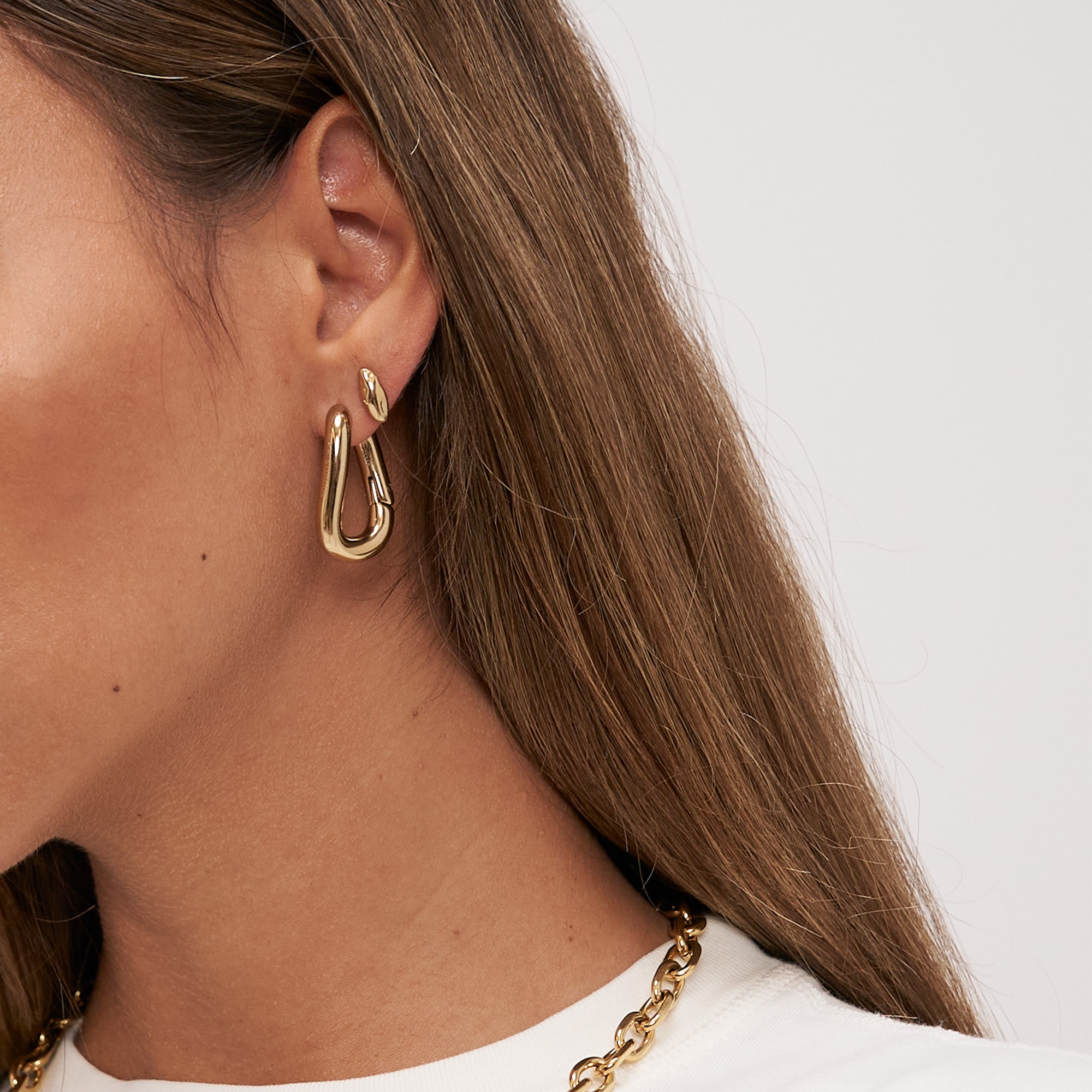 Copenhagen Studios Paar Creolen »Schmuck Geschenk Edelstahl Ohrring Organics«