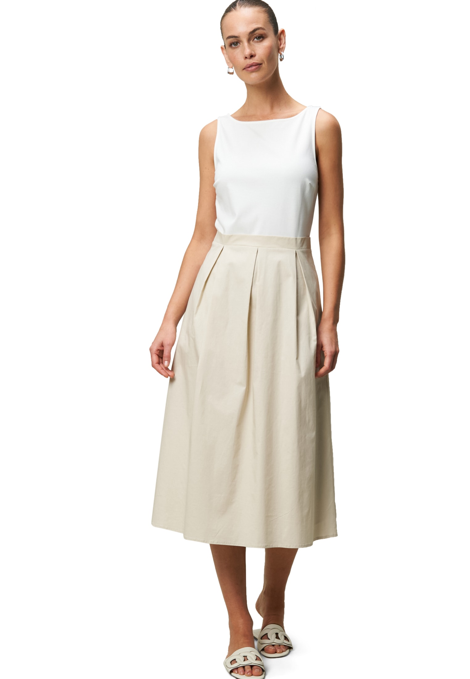 Zero Midikleid »Midikleid 2-in1-Optik ausgestellt«
