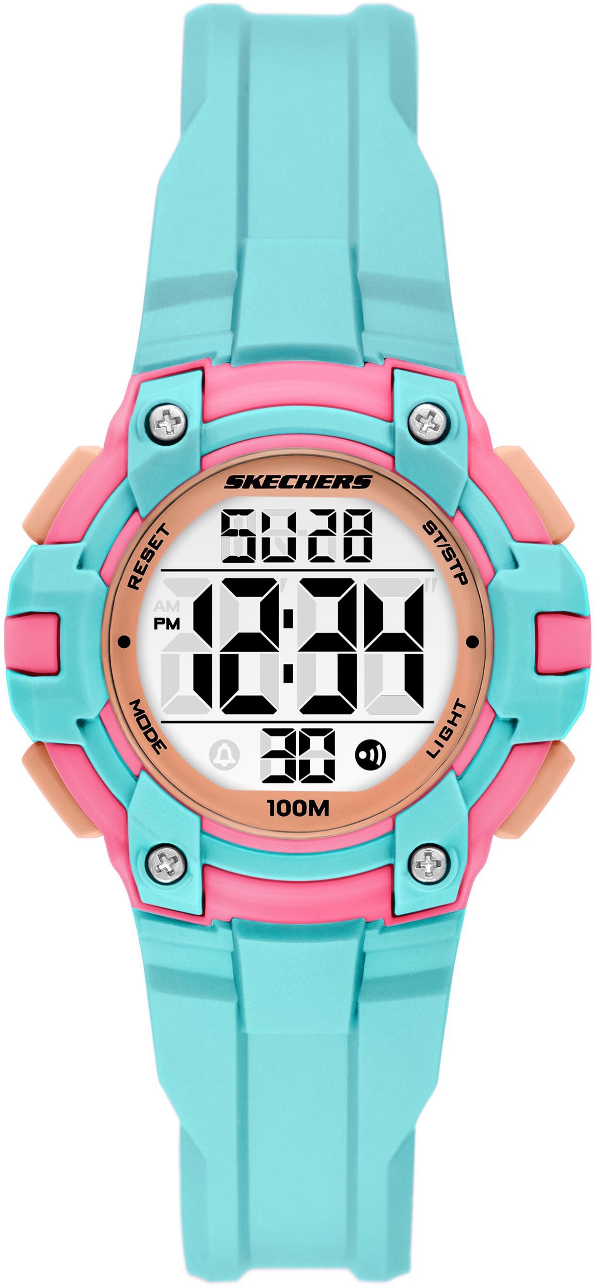 Skechers Chronograph »ANOKA«, Quarzuhr, Armbanduhr, Kinderuhr, Mädchen, digital, Tag, Wochentag