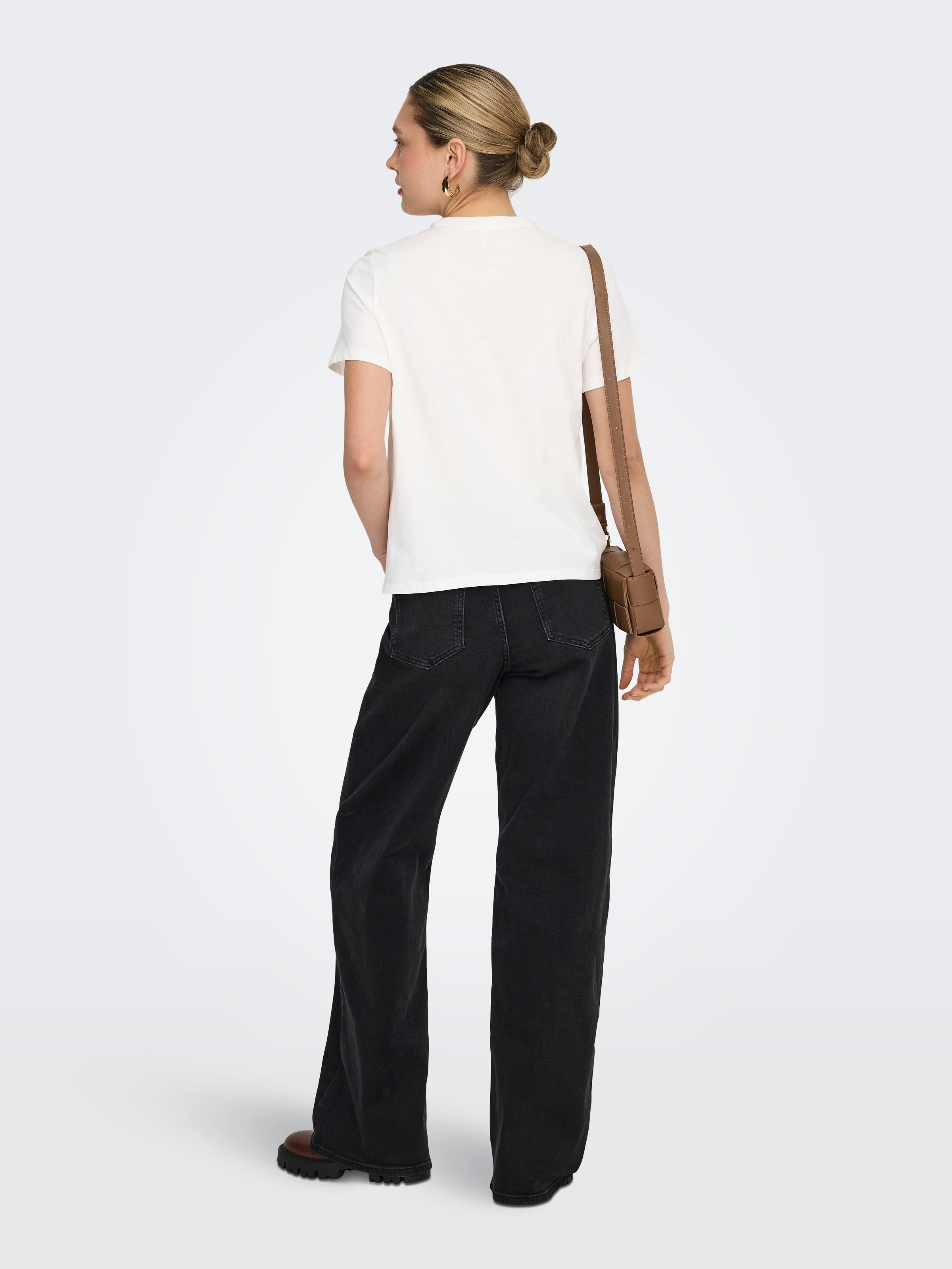 ONLY Kurzarmshirt »ONLAMBERDINE S/S PRINT TOP BOX JRS« Baumwolle, regular fit, Rundhals