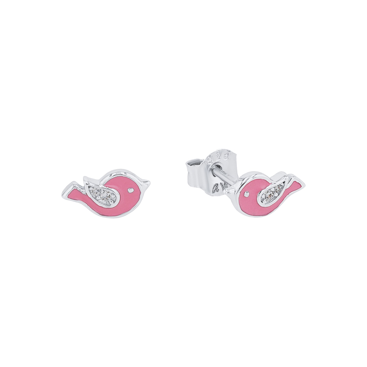 Prinzessin Lillifee Paar Ohrstecker »Vogel, 2037818«, mit Zirkonia (synth.)