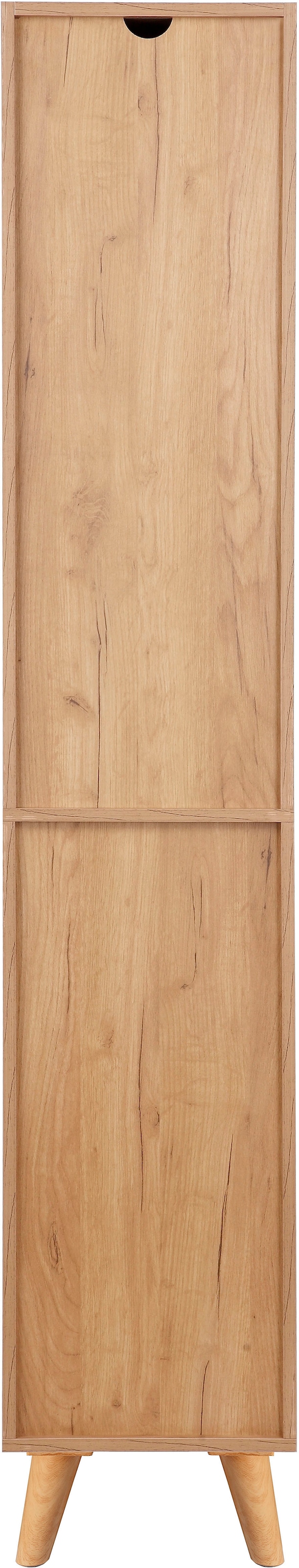 andas Hochschrank »Lund Badschrank skandinavisches Design mit viel Stauraum«, Badmöbel, 2 Türen und 1 Schublade, Breite 35cm