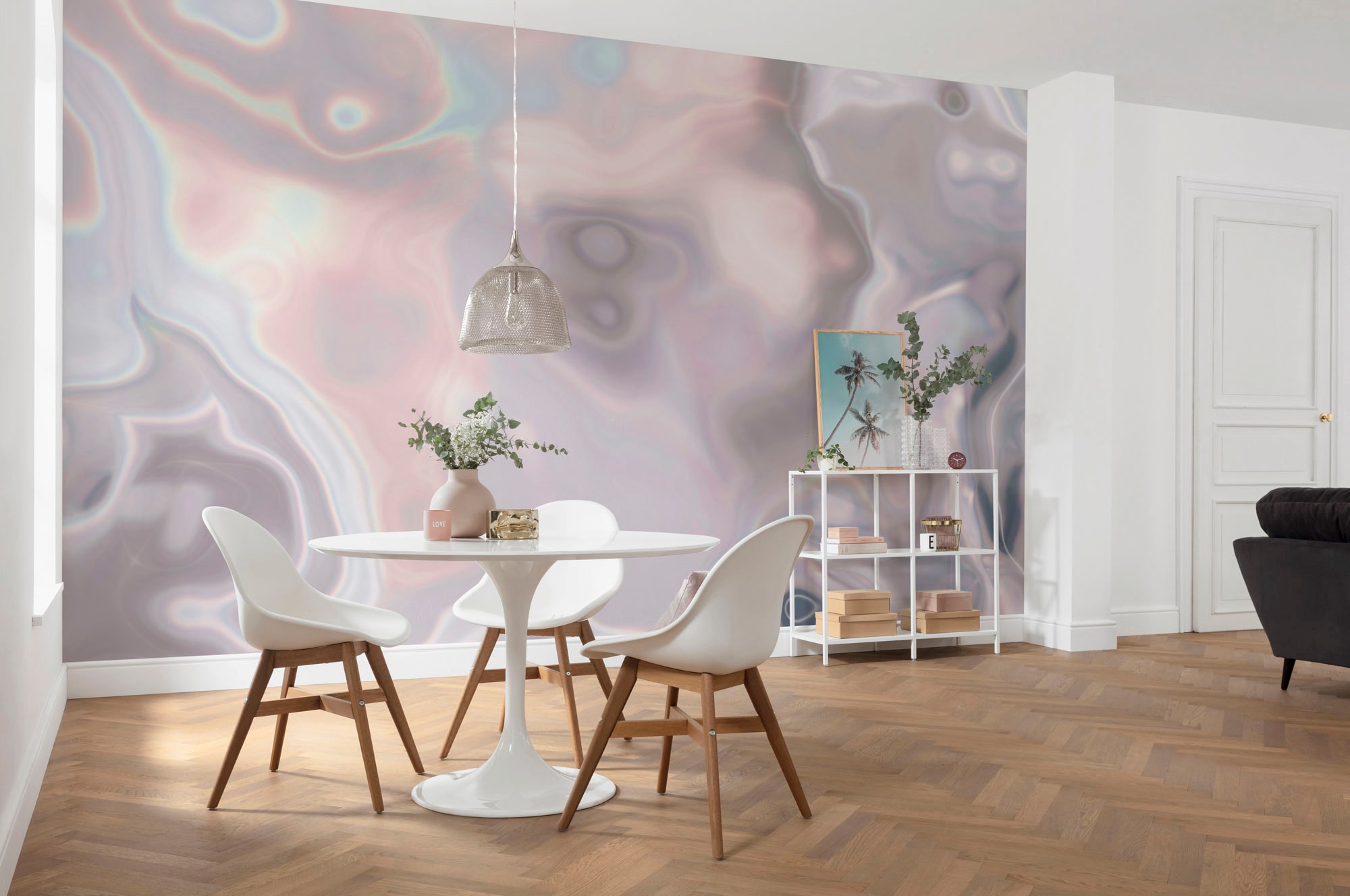 Komar Vliestapete »Digitaldruck Vlies - Shimmering Waves - Größe 400 x 280 cm«, bedruckt, Wohnzimmer, Schlafzimmer