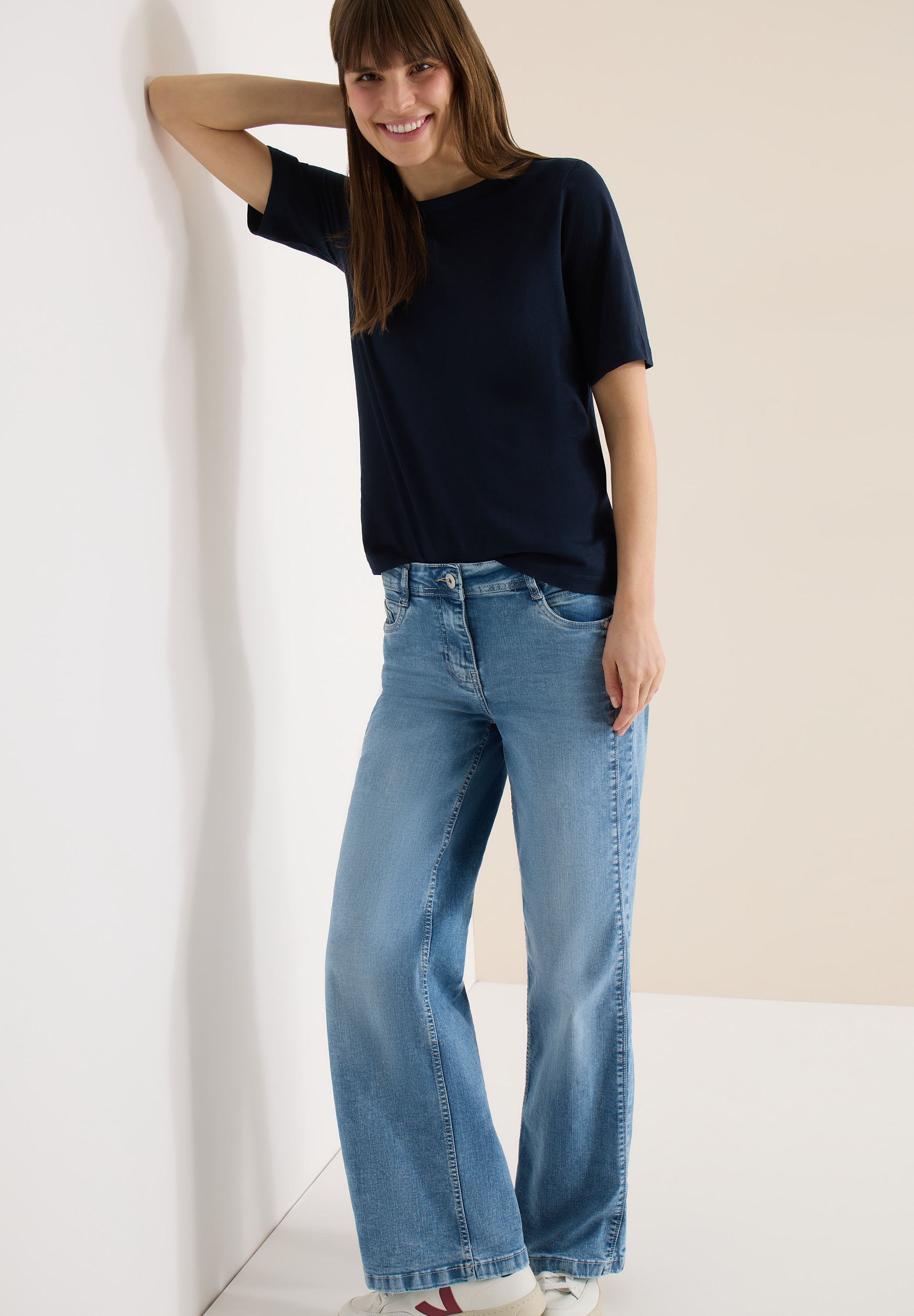 Cecil Kurzarmshirt aus weicher Baumwolle