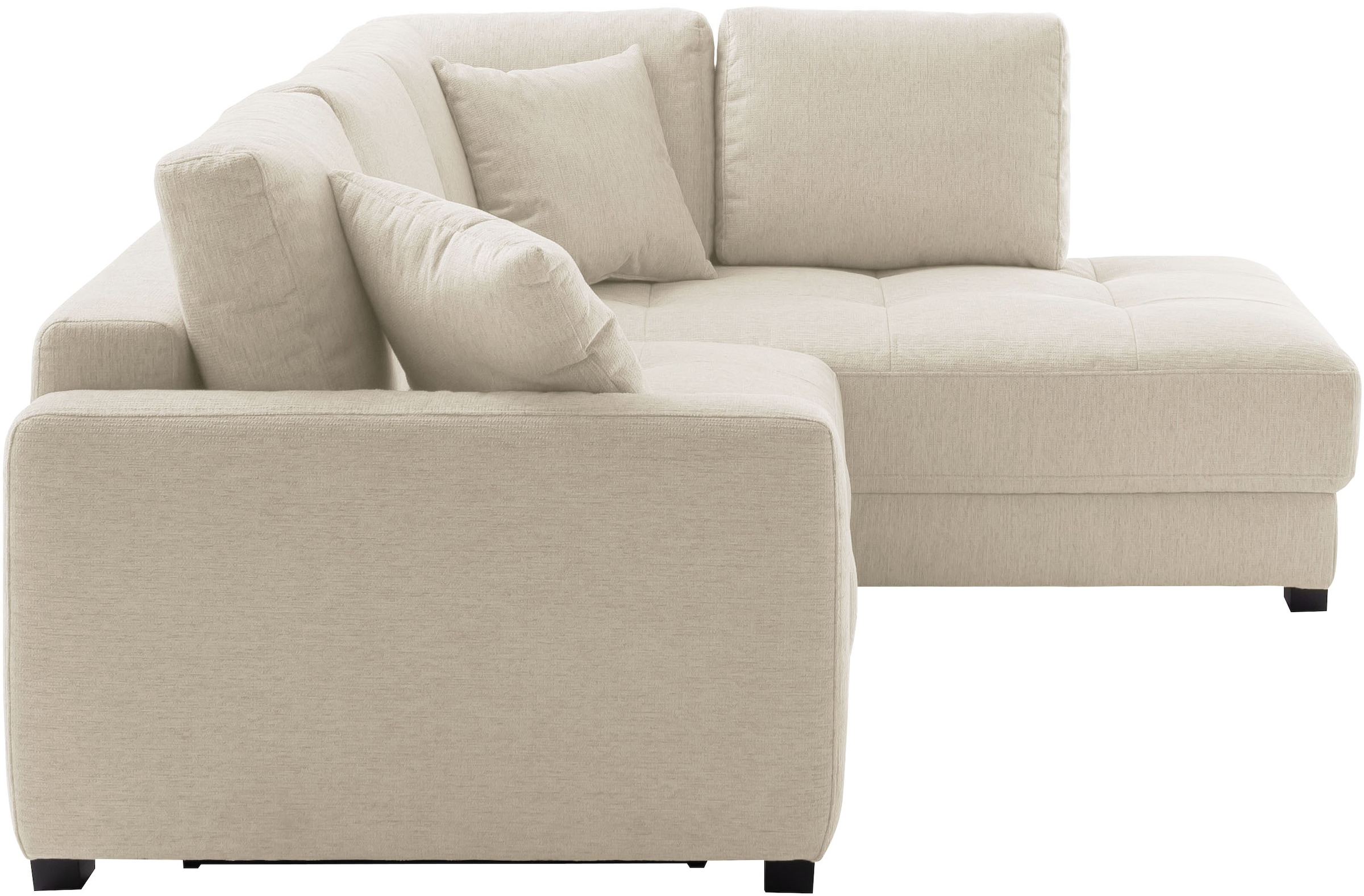 Mr. Couch Ecksofa »Pierre, L-Form mit Taschenfederkern« mit DuraSpring-Taschenfederkern bis 140 kg belastbar