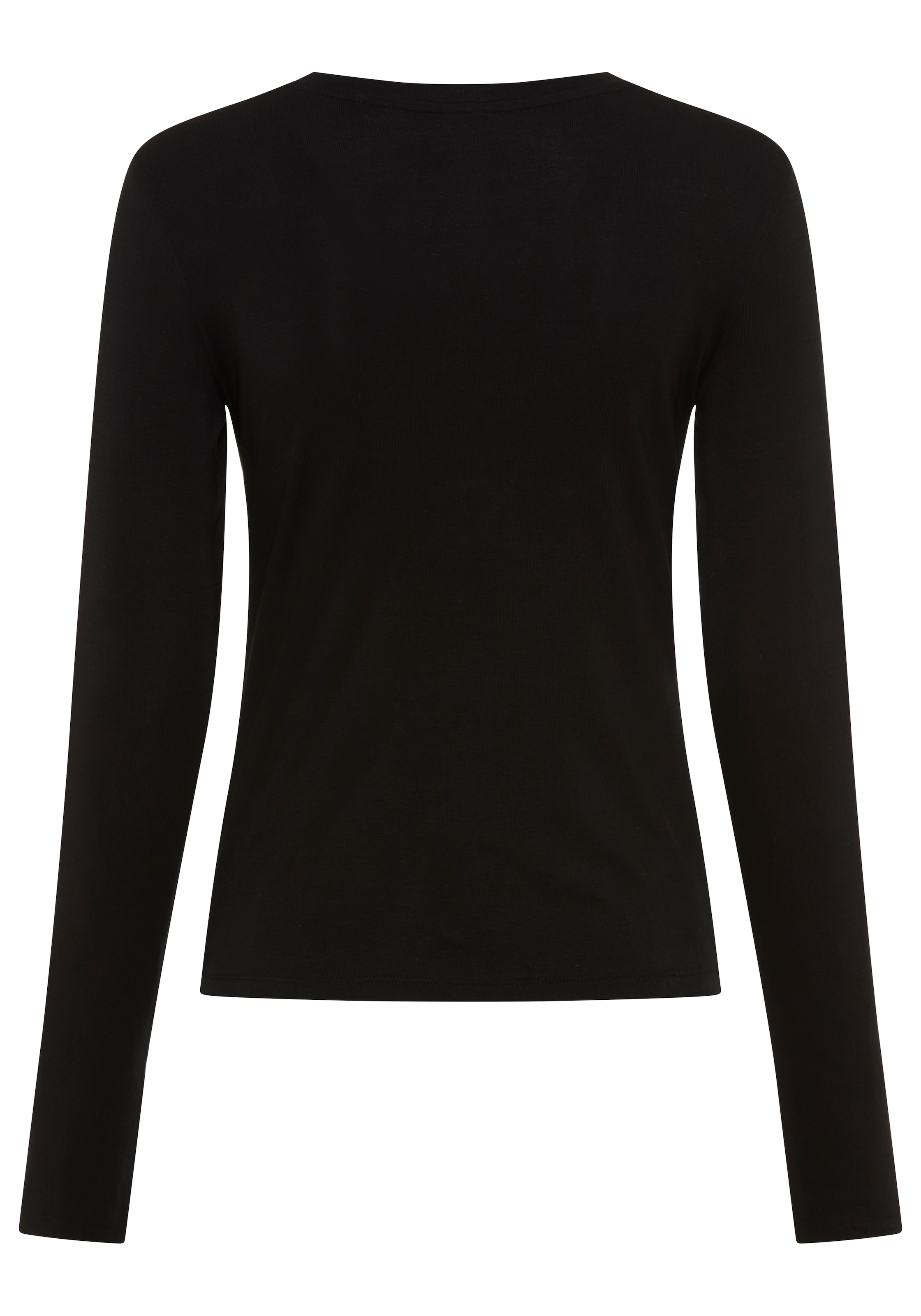 BOSS ORANGE Langarmshirt »Eliva Premium Damenmode« aus weichem Stretch-Jersey ,Slim Fit