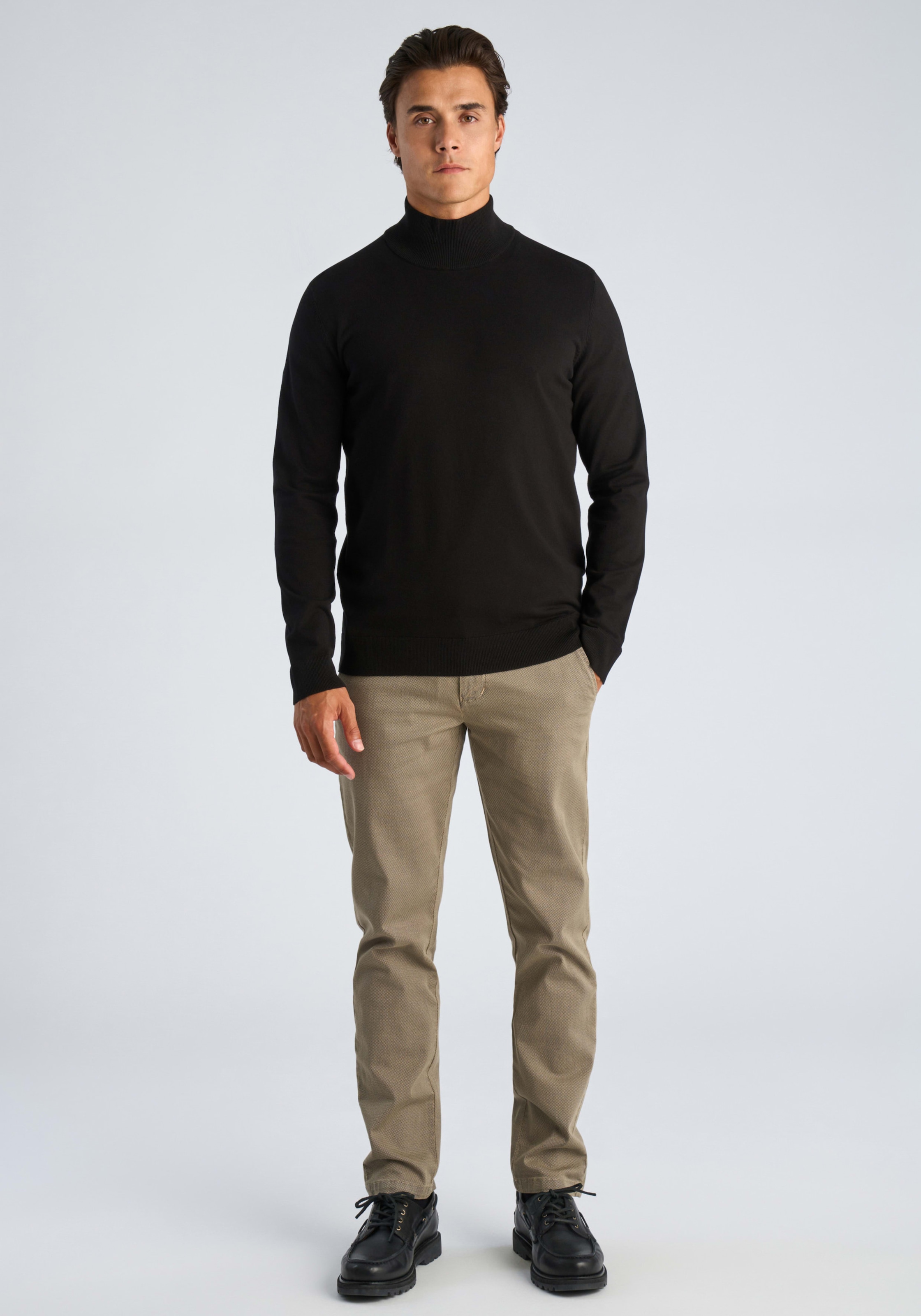 LINDBERGH Rollkragenpullover Feinstrick / mit Viskose