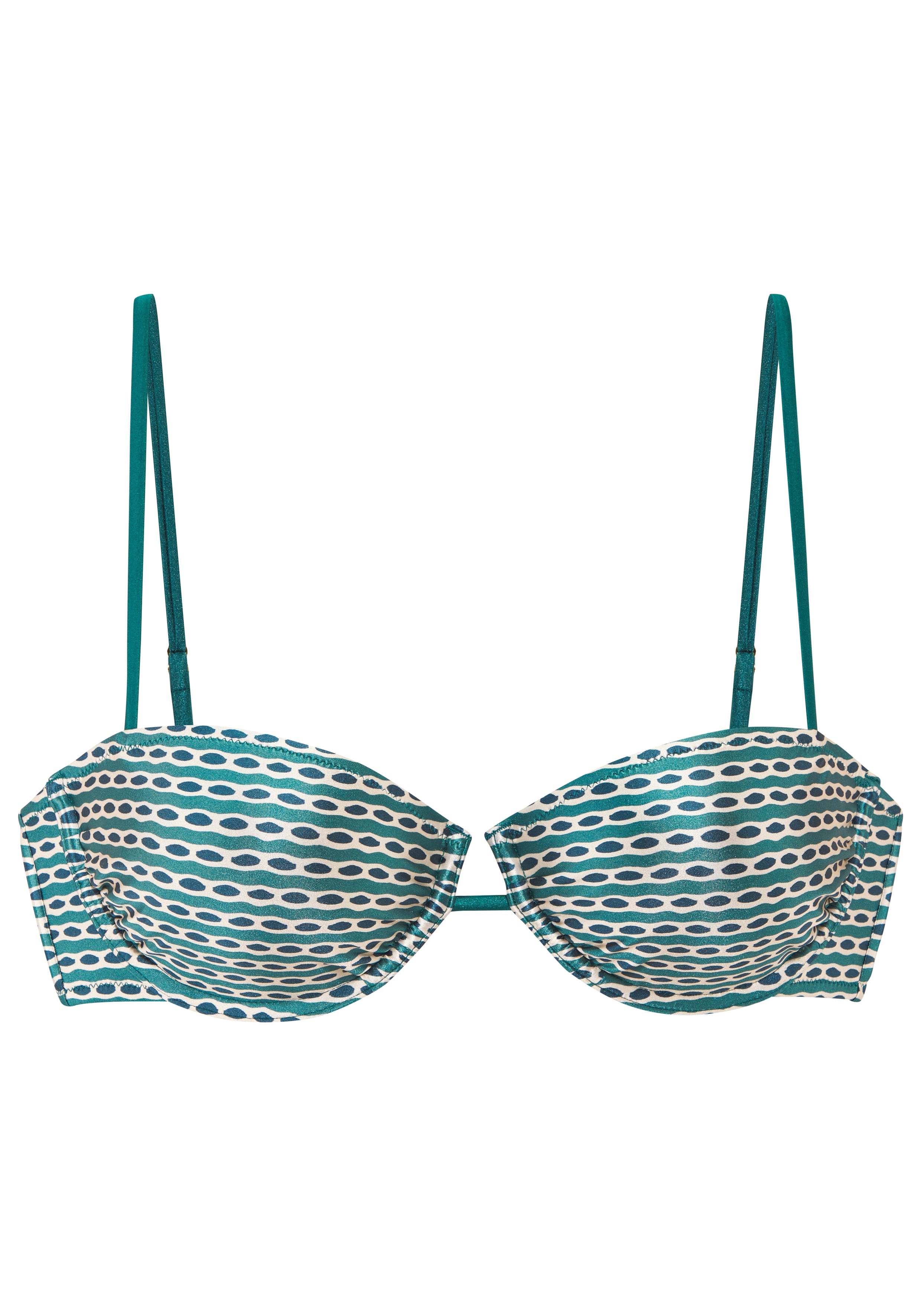 Copenhagen Studios Damen Bügel-Bikini-Top »Gianna« aus hochwertiger Glanzware, Größe Cup E