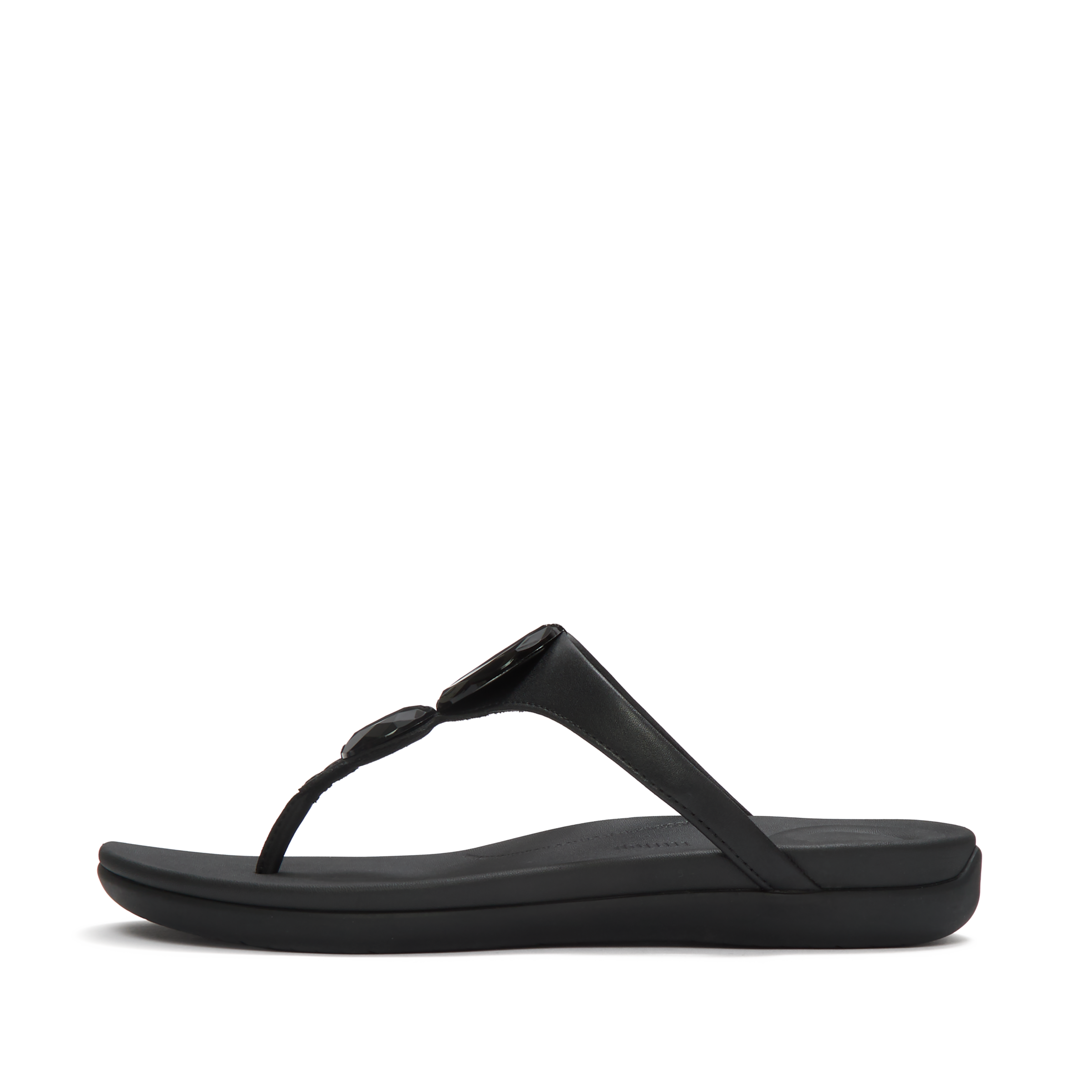 Fitflop Zehentrenner »SOLAY GLOSSY-DISC TOE-POST SANDALS«  Dianette, Sommerschuh mit Metallic Detail