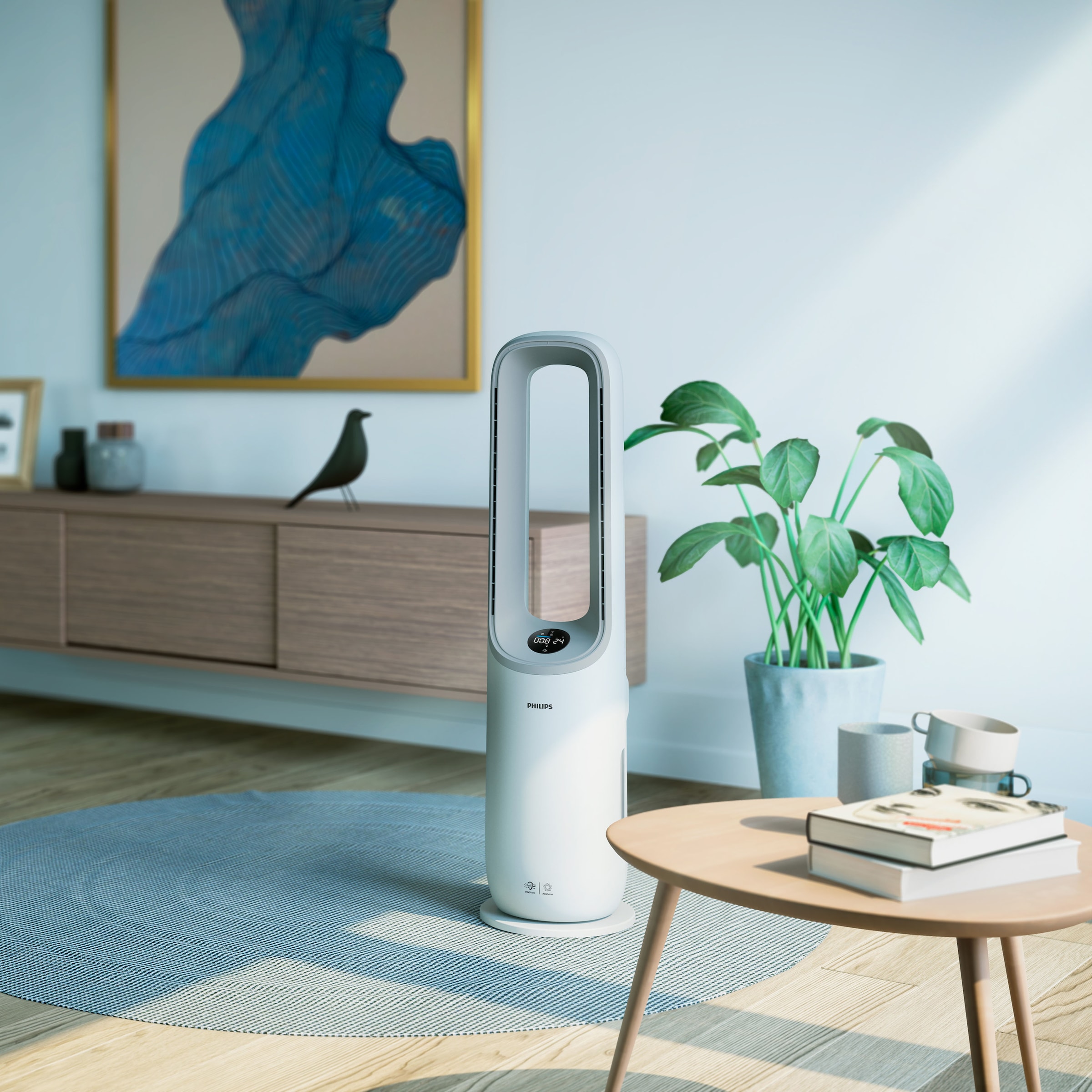 Philips Luftreiniger »AMF765/10 Air Performer, 2-in-1 Reinigen & Kühlen«, für 70 m² Räume, für Allergiker geeignet