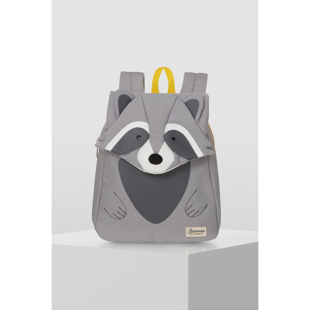 Samsonite Kinderrucksack »Happy Sammies ECO, Racoon Remy, S«, reflektierende Details