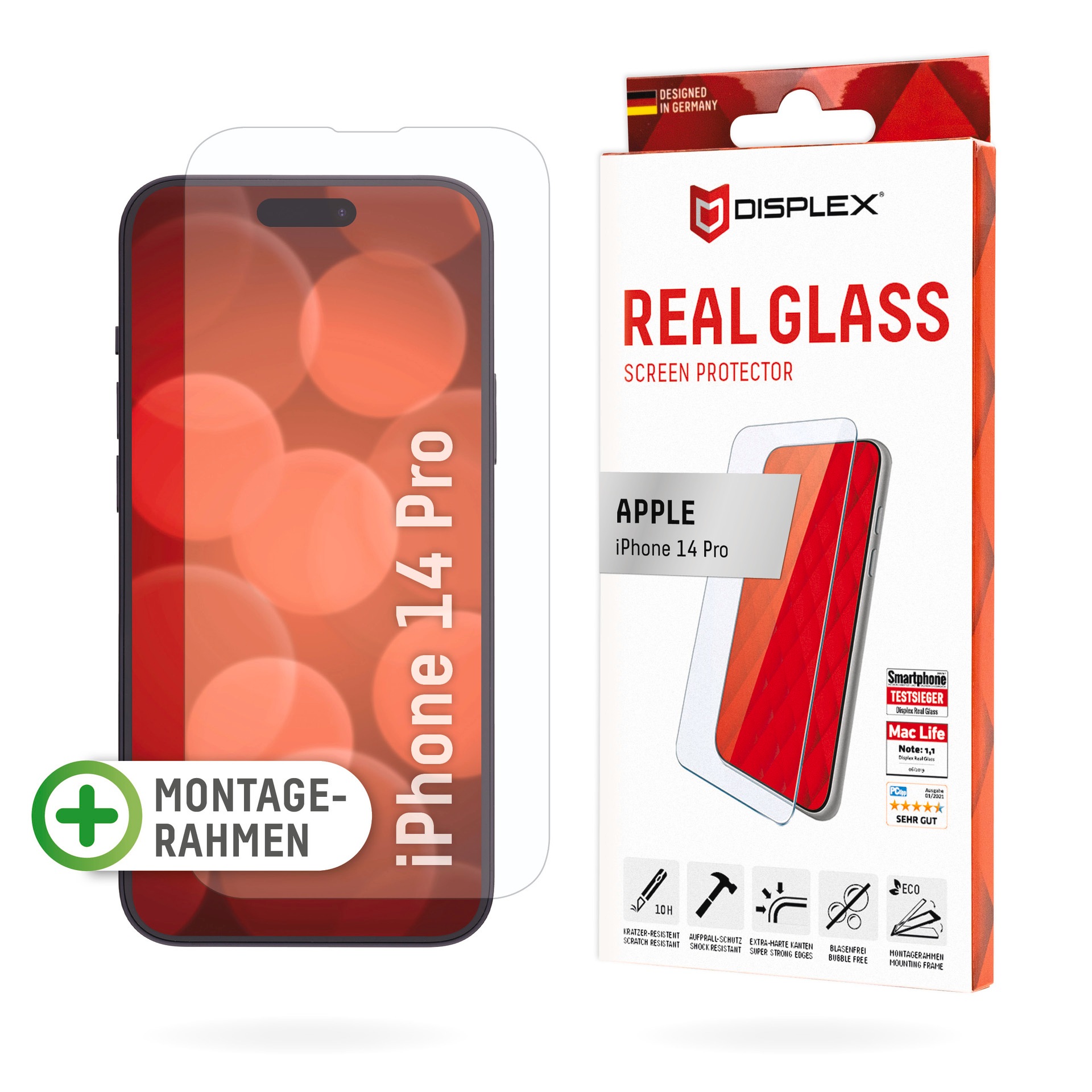 Displayschutzglas »Real Glass - iPhone 14 Pro«, für iPhone 14 Pro