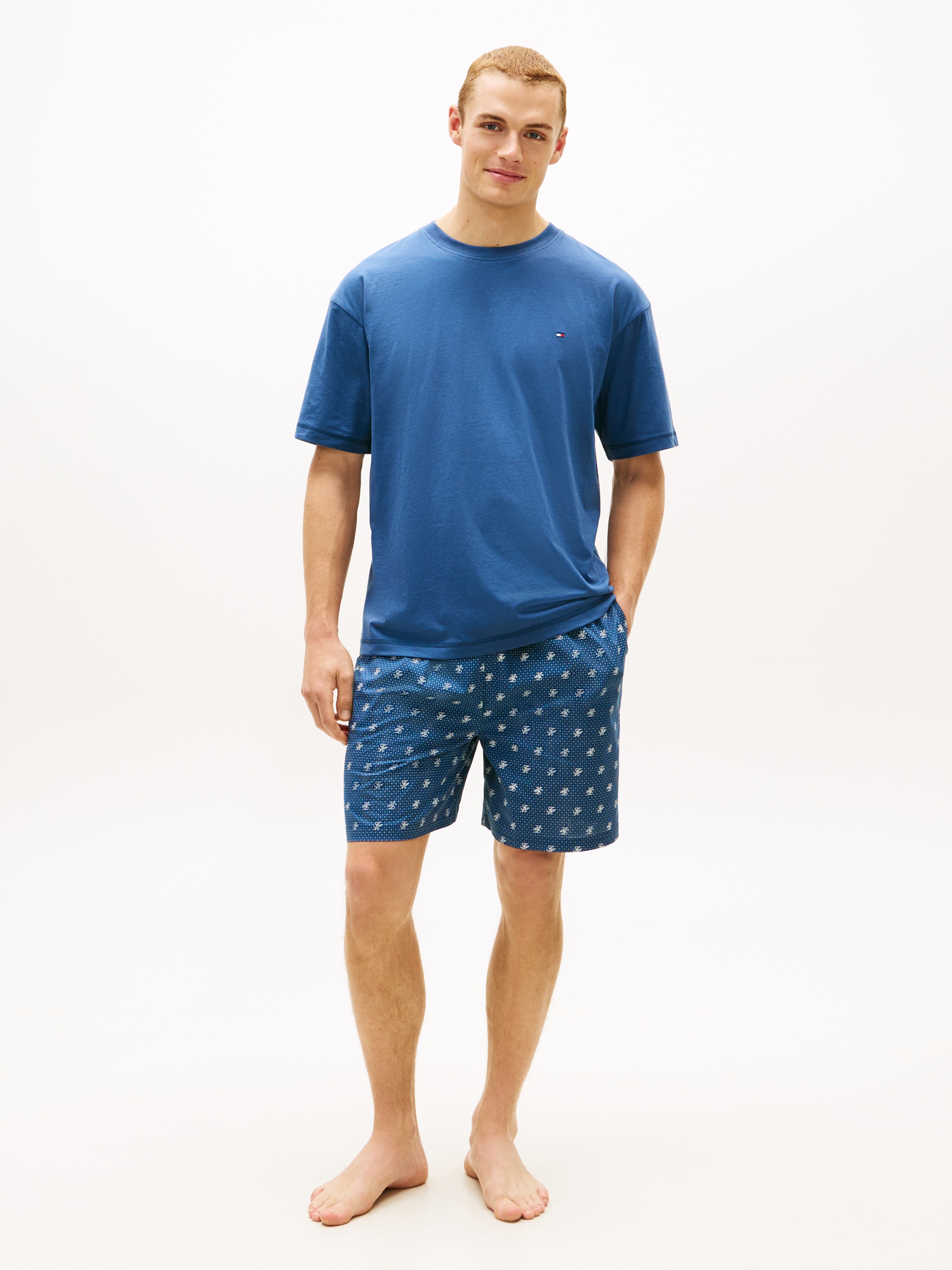 Tommy Hilfiger Underwear Shorty Original Pyjama mit Shorts und Print