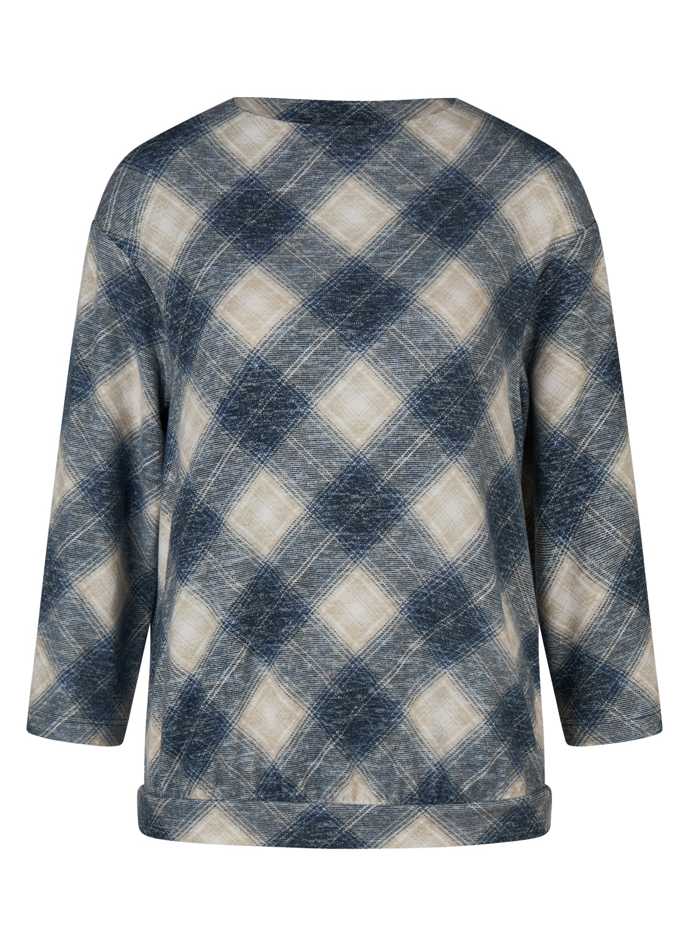 Rabe 3/4-Arm-Shirt im Karo-Look