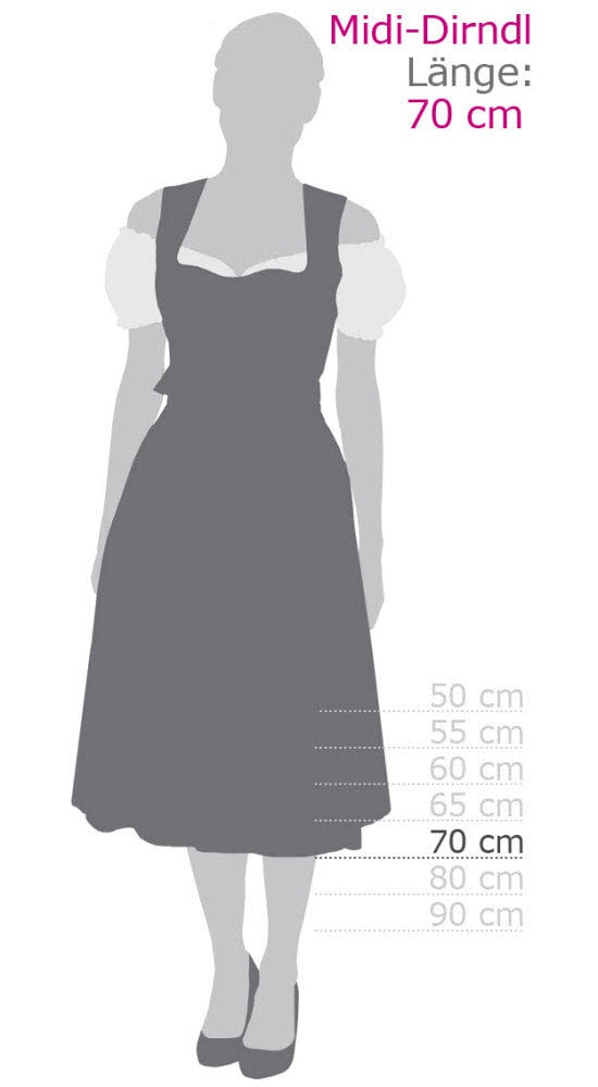 Nübler Trachtenkleid »Dirndl midi Thea«