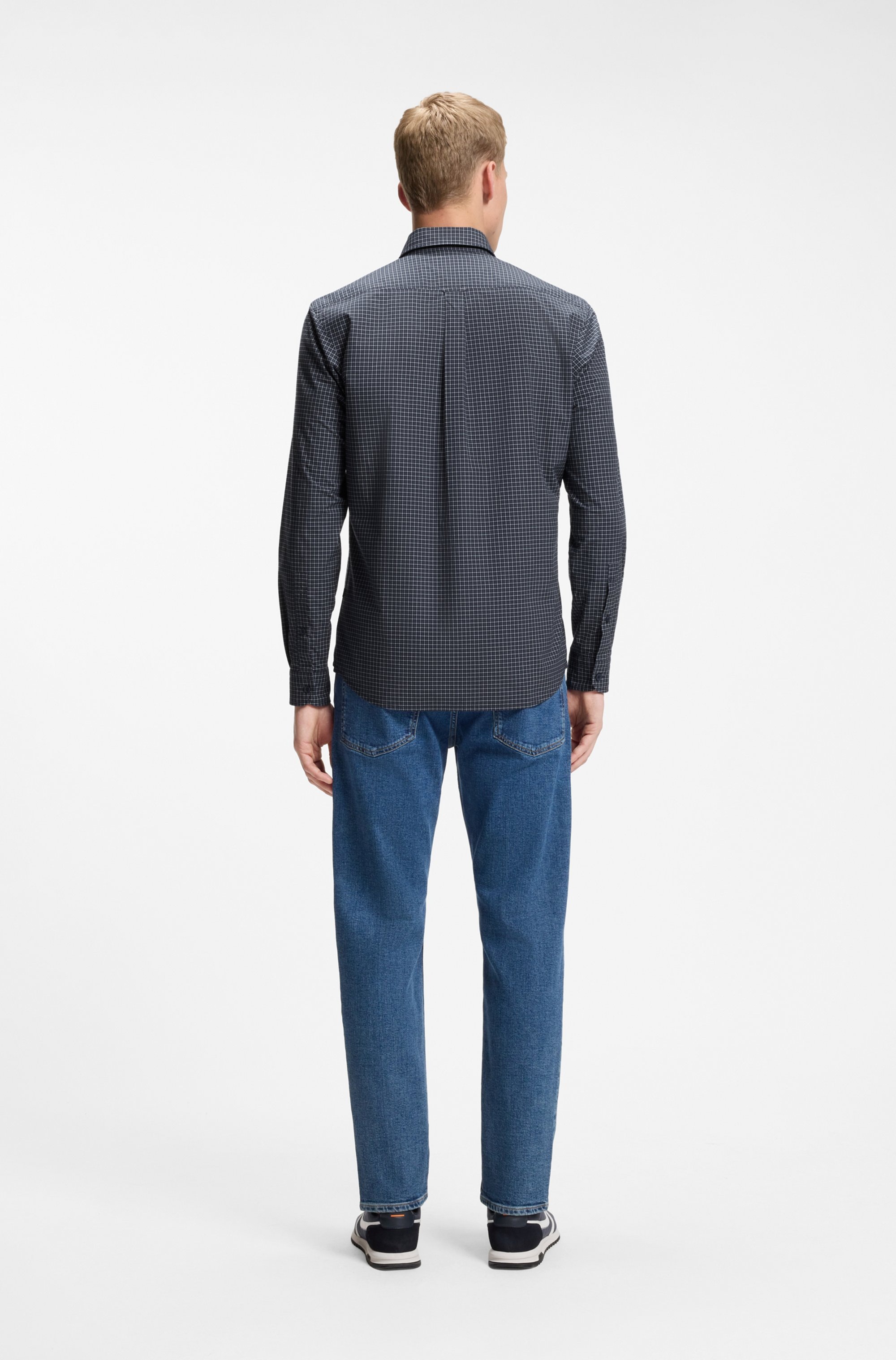 BOSS ORANGE Langarmhemd »Rickert M« Button-down-Kragen, Baumwoll-Stretch, Regular Fit
