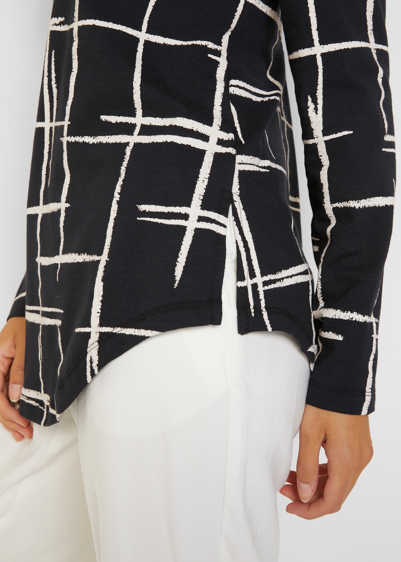 bonprix Blusenshirt Longshirt