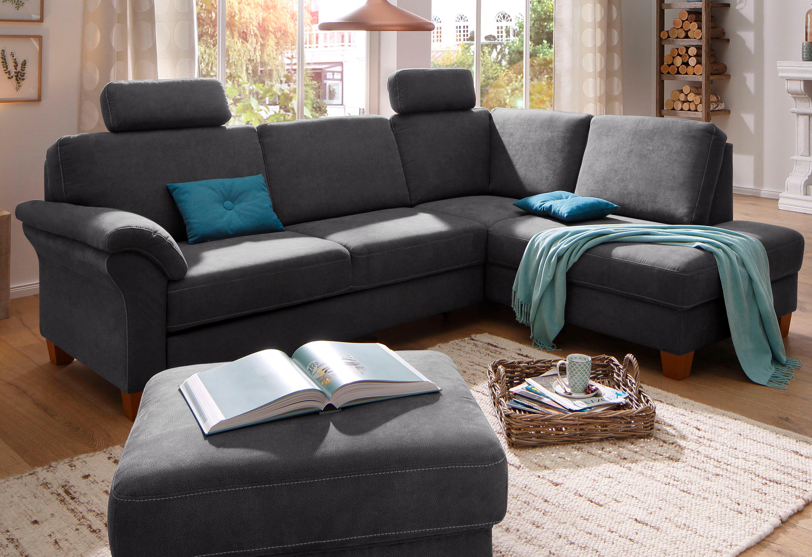 OTTO home Ecksofa "Borkum L-Form, B: 249 cm - OTTO. Verlässliche Qualität." optional Schlaffunktion, Federkern