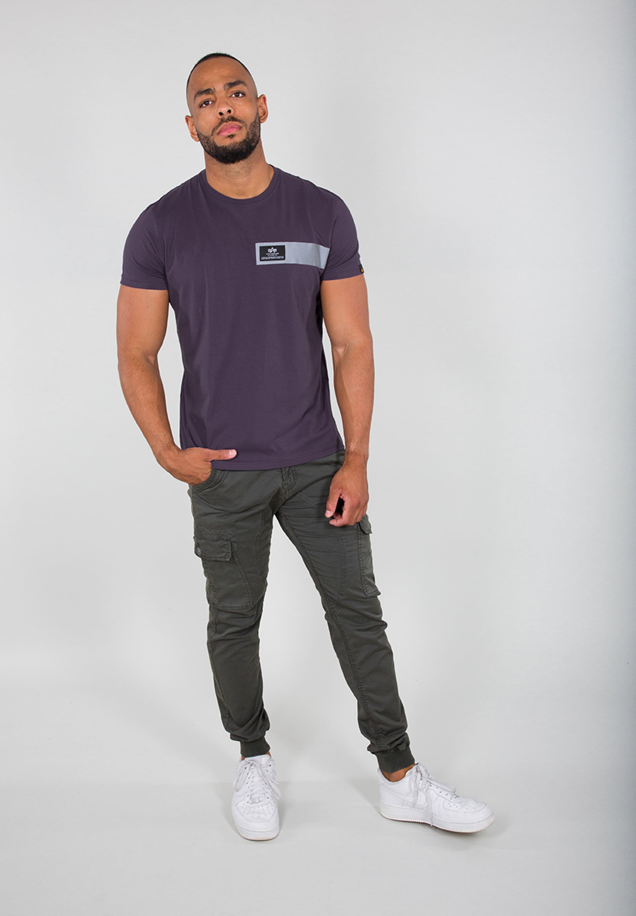 Alpha Industries T-Shirt »Alpha Industries Men - T-Shirts Refl. Stripes T«