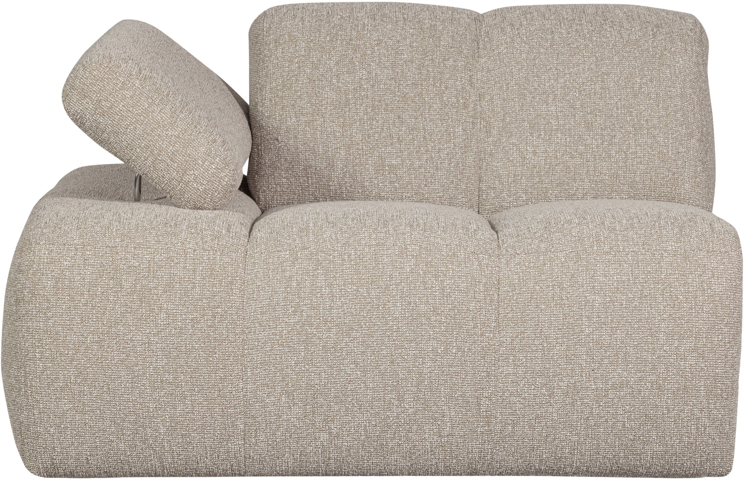 WOOOD Sofaelement »Mojo Bouclé-Bezug mit verstellbarer Armlehne B 124 x D 97 x H 74 cm« Maximale Verschleißfestigkeit, Tragkraft 120 kg, montiert geliefert