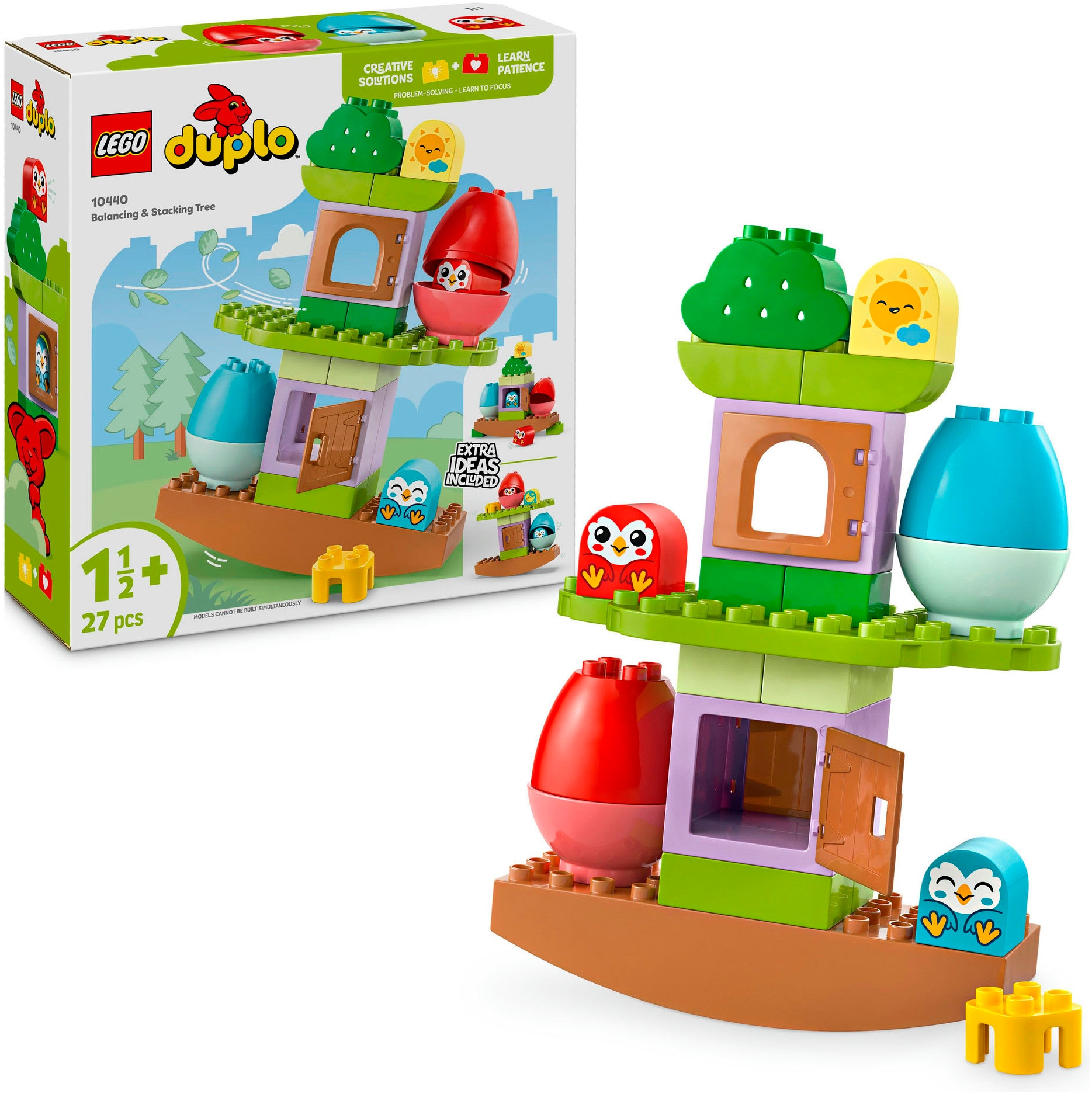 LEGO® Konstruktionsspielsteine »Baum zum Balancieren und Stapeln (10440), LEGO DUPLO My First«, (27 St.), Made in Europe