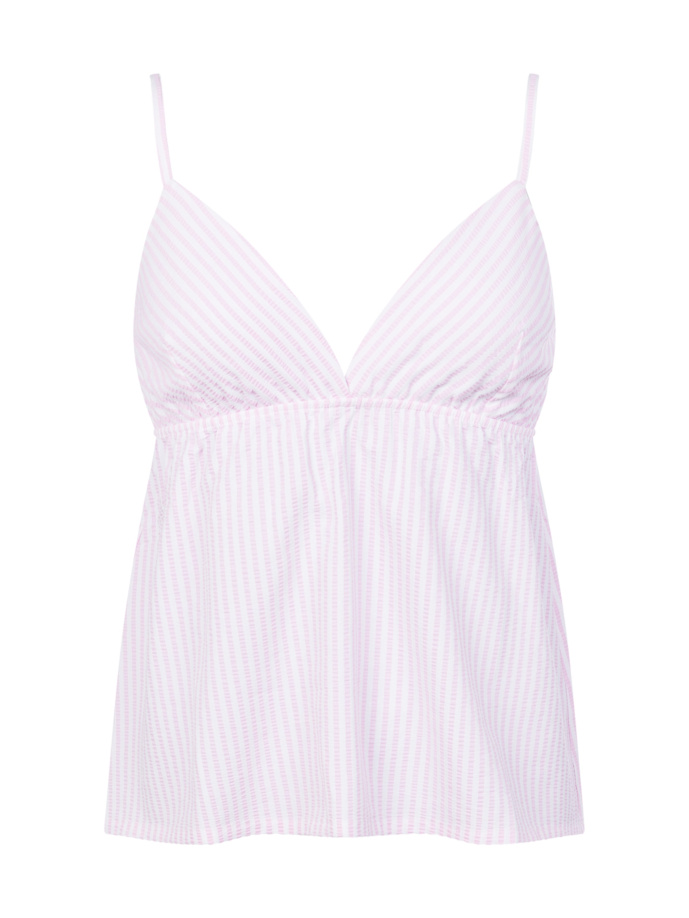 Dorina Spaghettitop »Diana« tiefer V-Ausschnitt, schmales Unterbrustband mit Gummizug, gestreift