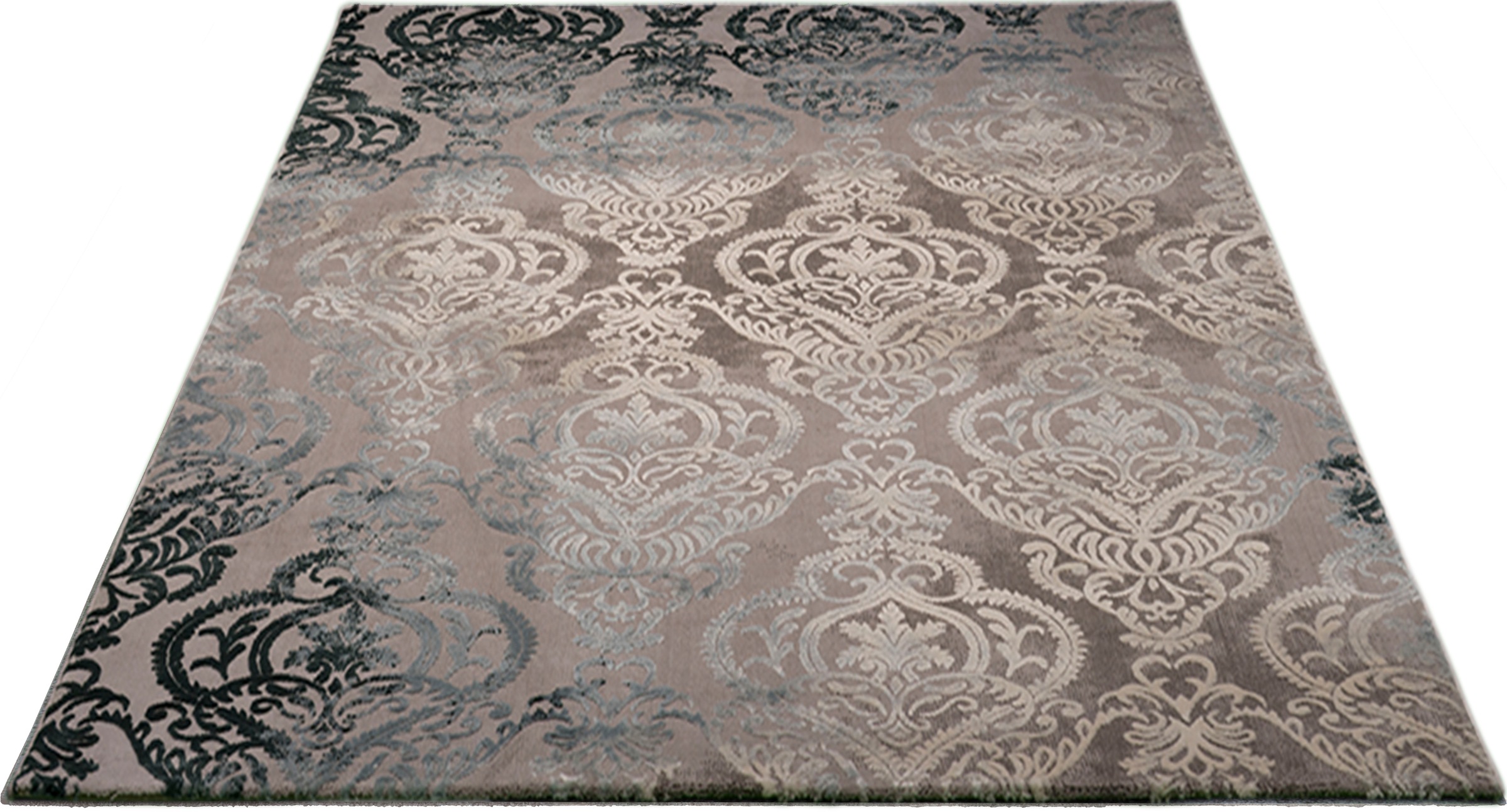 merinos Teppich »Bahar«, rechteckig, 12 mm Höhe, Vintage Design, Hoch-Tief-Struktur, Wohnzimmer