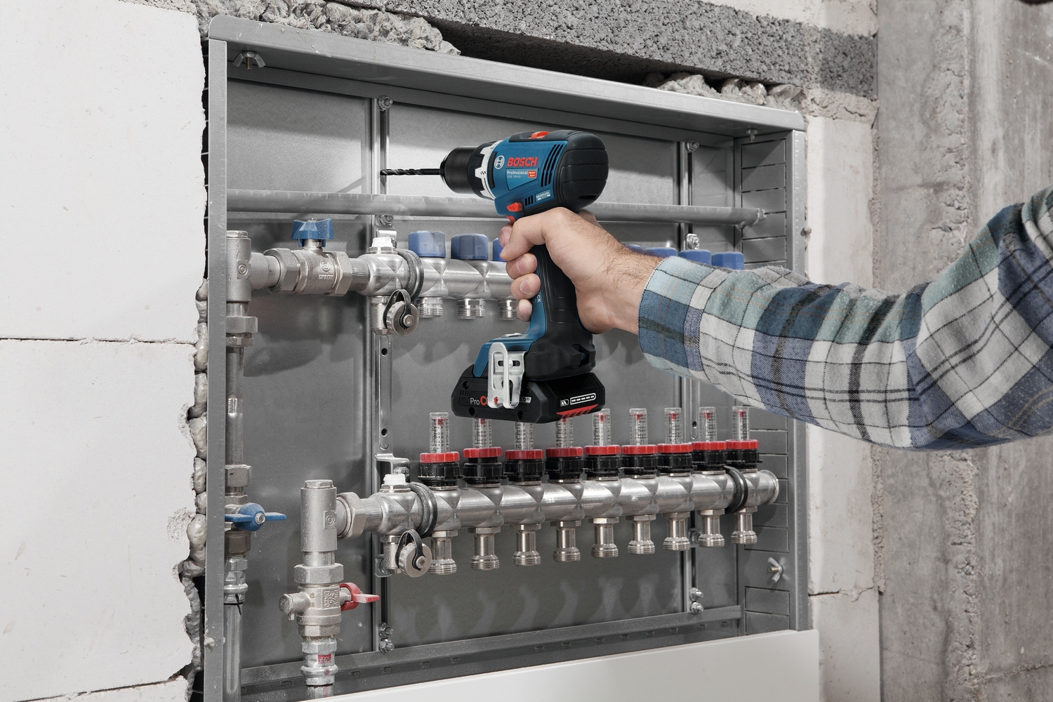 Bosch Professional Akku-Bohrschrauber »»GSR 18V-65««, Inkl. 2x Akku GBA 18V 4,0Ah