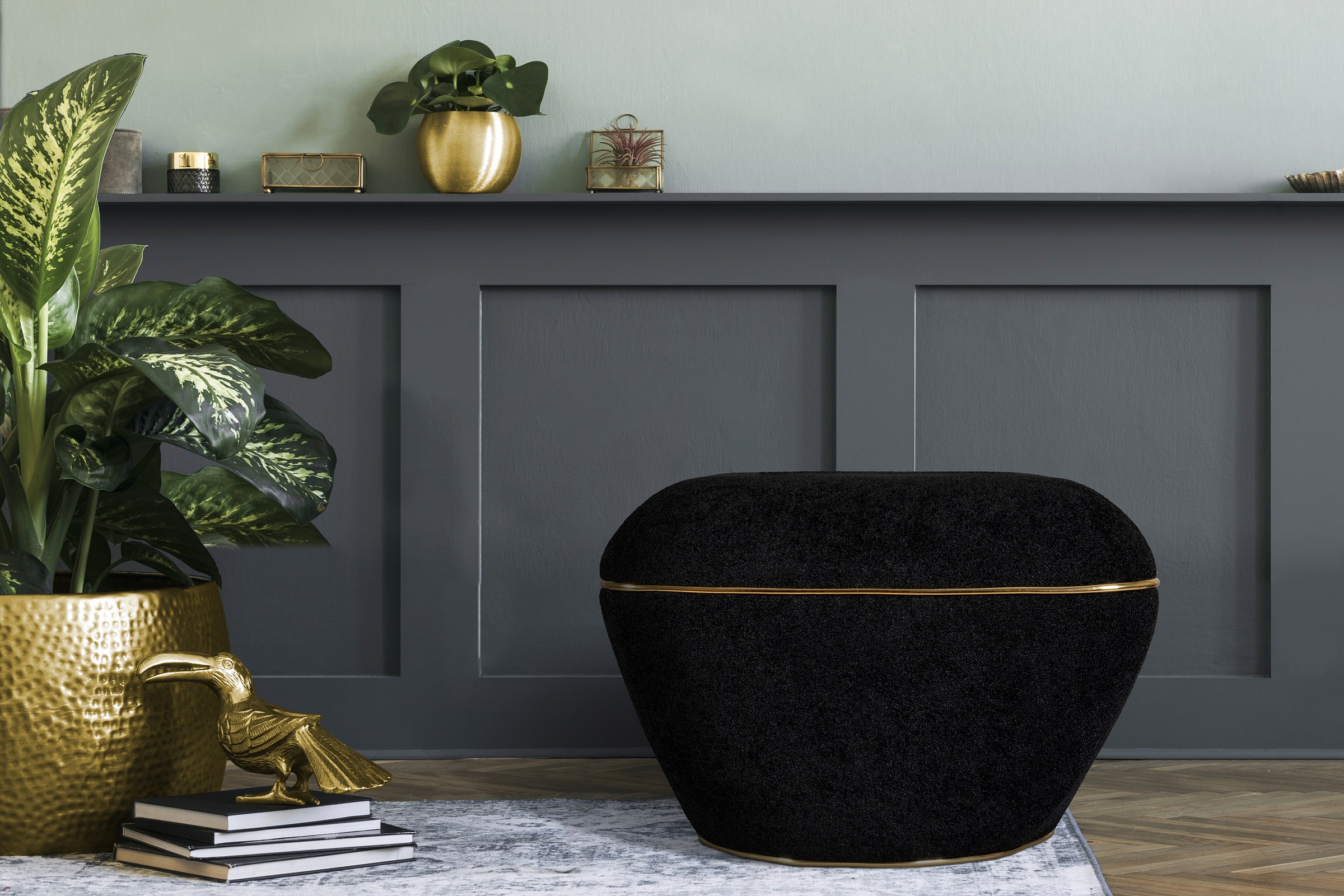 Kayoom Sitzhocker »Hocker Contessa 125, vielseitig einsetzbarer Allrounder, elegante Form«, (1 St.), komfortabel, hochqualitativ, pflegeleicht, elegante Form