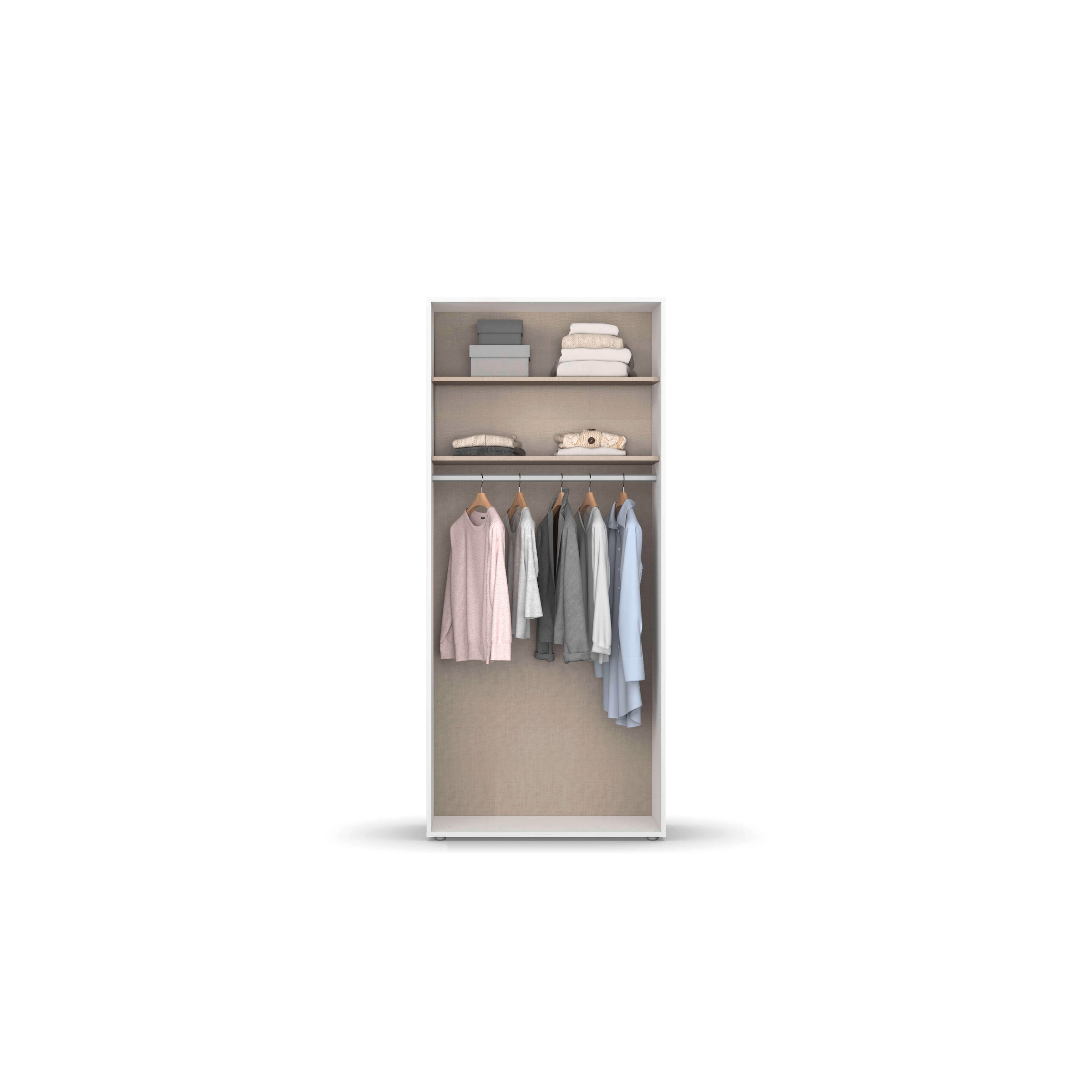 INOSIGN BY RAUCH Kleiderschrank »Schrank Garderobe Schlafzimmer Stauraum PAULLY TOPSELLER Wäscheschrank«, (mit 3 unterschiedlichen Griff-Varianten) 3 Griffvarianten MADE IN GERMANY