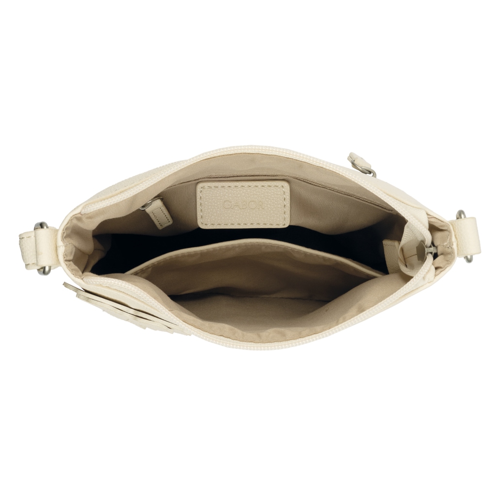 Gabor Umhängetasche »Jovita« mit verspielten 3D-Blüten auf weich genarbtem Lederimitat