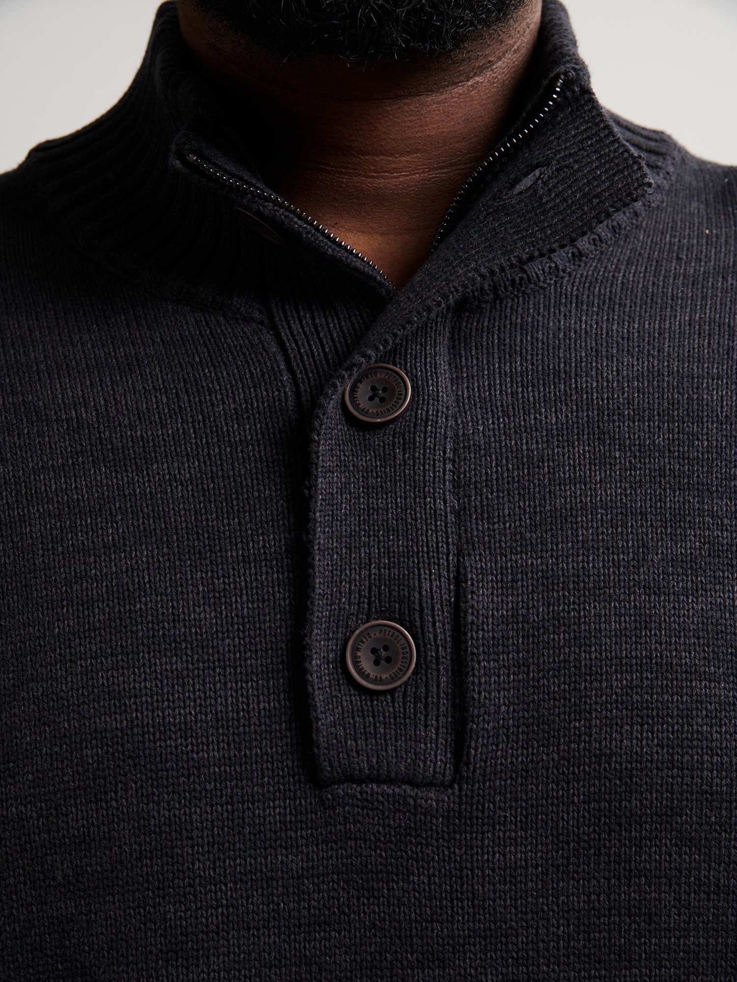 Petrol Industries Strickpullover mit Rippbündchen