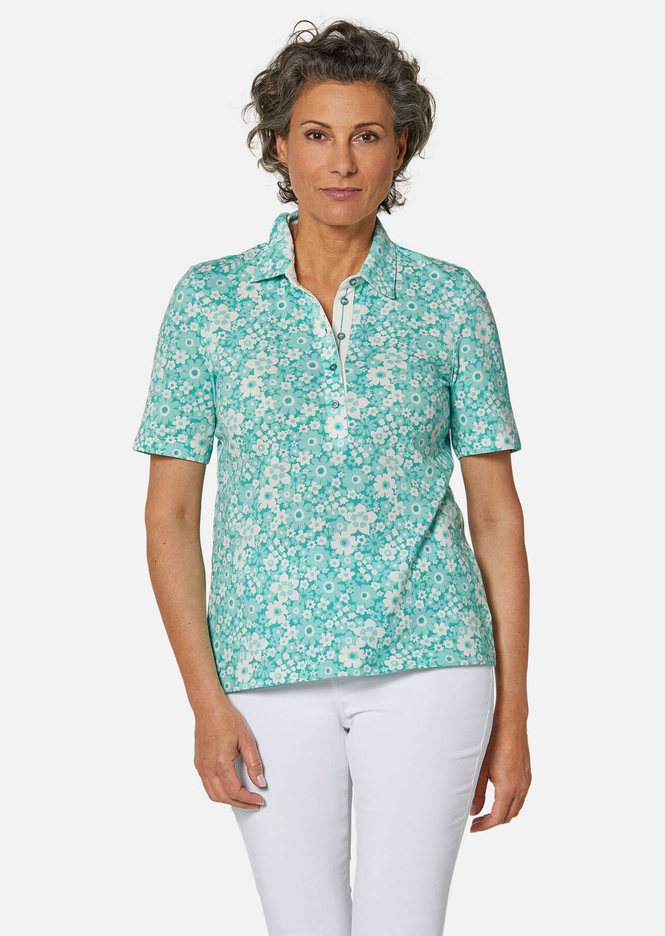 GOLDNER Poloshirt »Pikee-Druckpoloshirt«