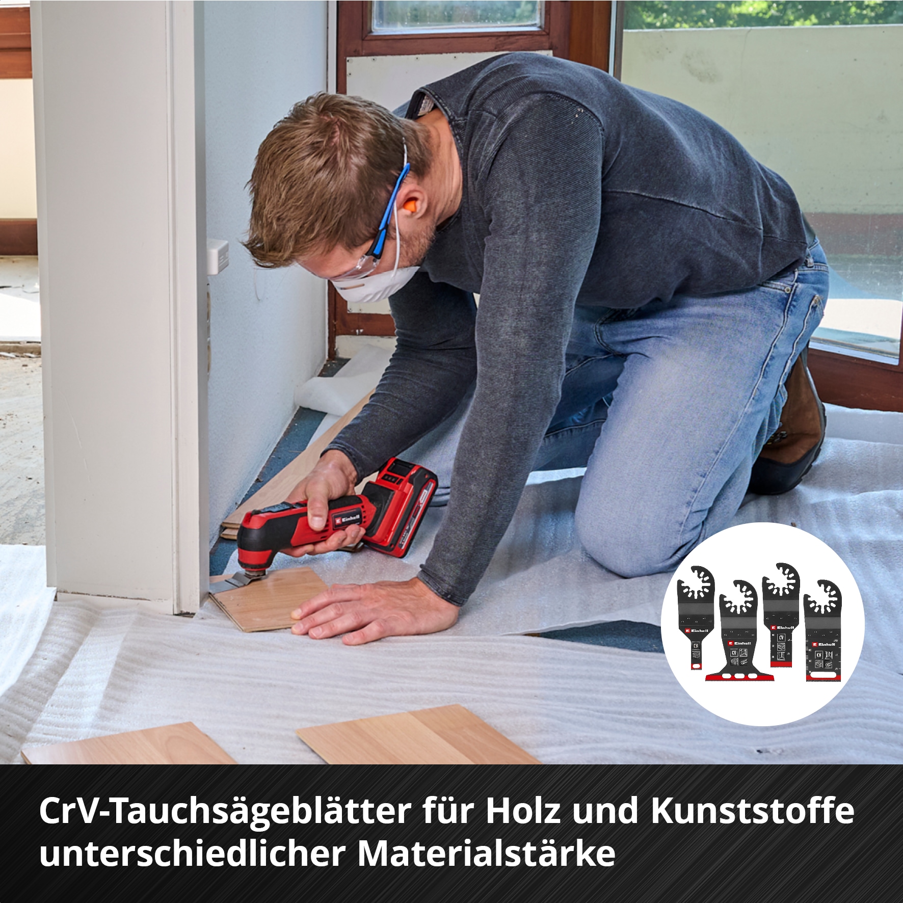 Einhell Tauchsägeblatt »XXL-CASE« 70-tlg. Multitool-Set
