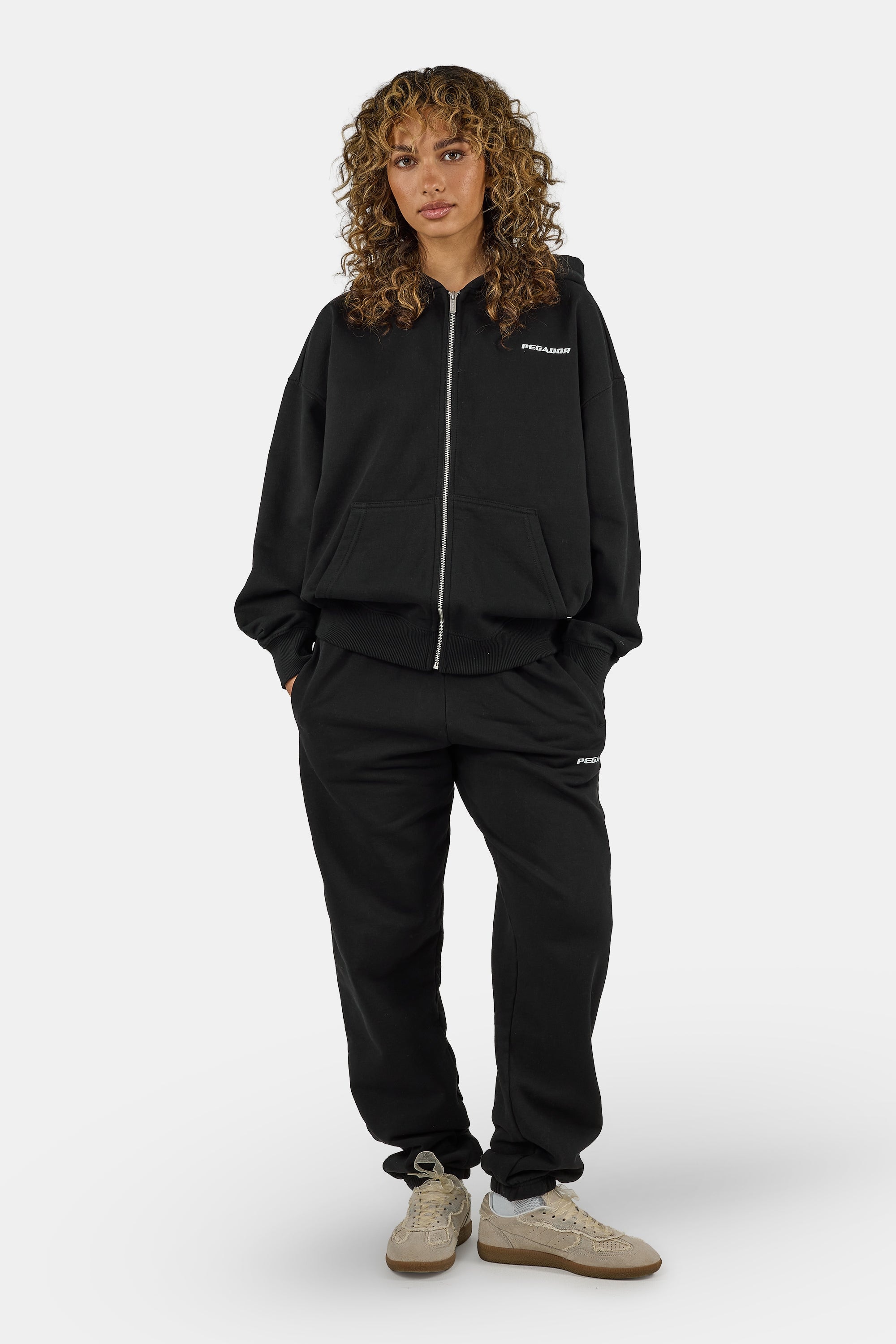 PEGADOR Kapuzensweatjacke »Clarita Oversized Sweatjacket« Baumwollmischung, oversize