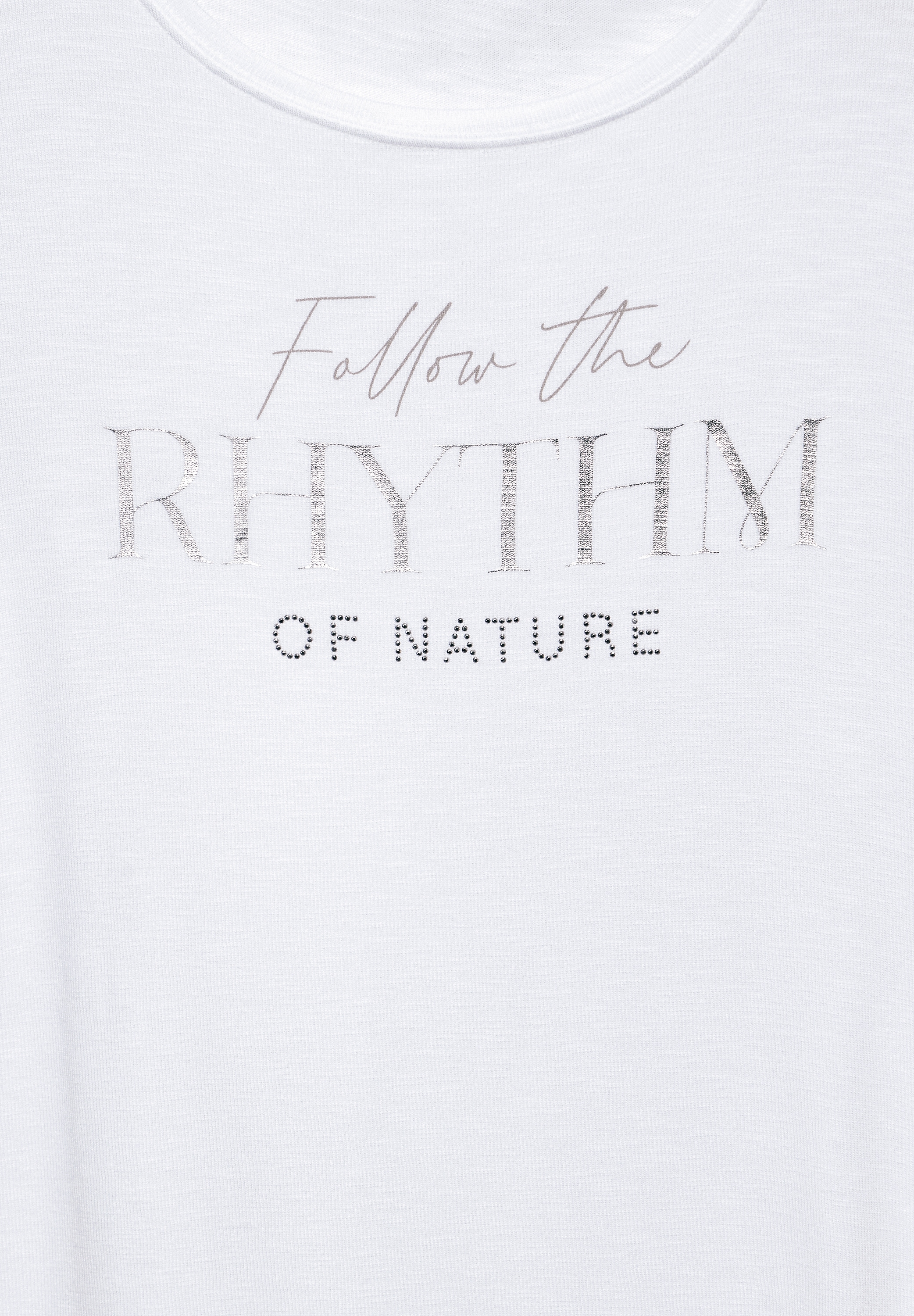 STREET ONE Rundhalsshirt »RHYTHM«, mit Schriftzug