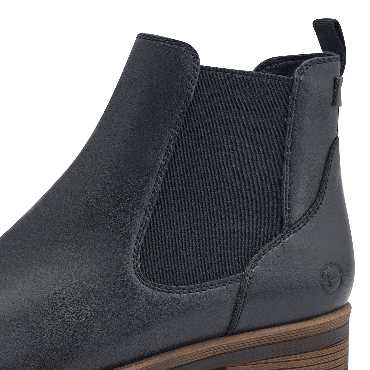 Tamaris Chelseaboots, Blockabsatz, Stiefelette, Businessschuh, Schlupfschuh, Anziehlasche