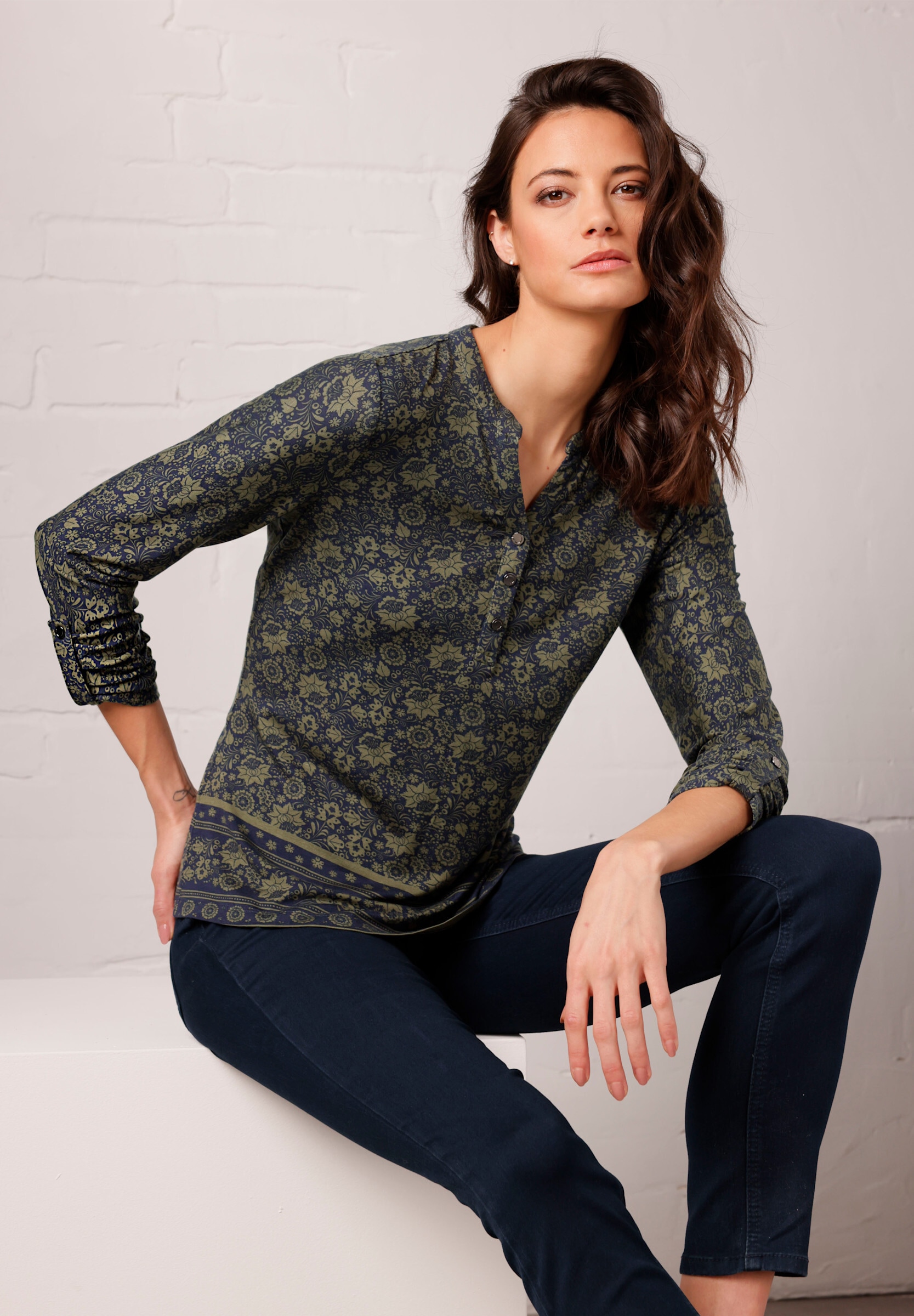 creation L T-Shirt »Lyocell-Shirt Print-Shirt in Lyocell-Qualität«