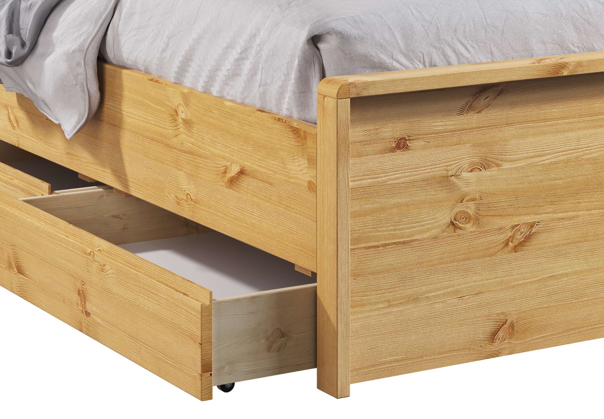 Home affaire Bettschubkasten »Luven« 2 Stk. tlg. aus massiver Kiefer, 2 Stück, passen perfekt unter das Bett Luven