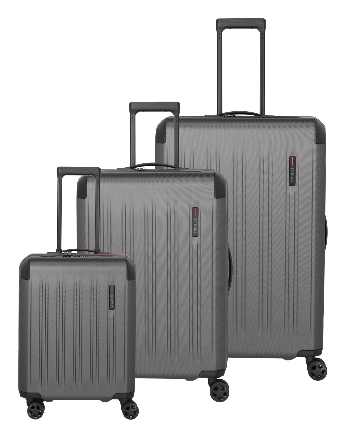 travelite Trolleyset »DYNAMIIC S/M/L, verschiedene Farben« Hartschalen-Koffer ABS Volumenerweiterung bei M/L