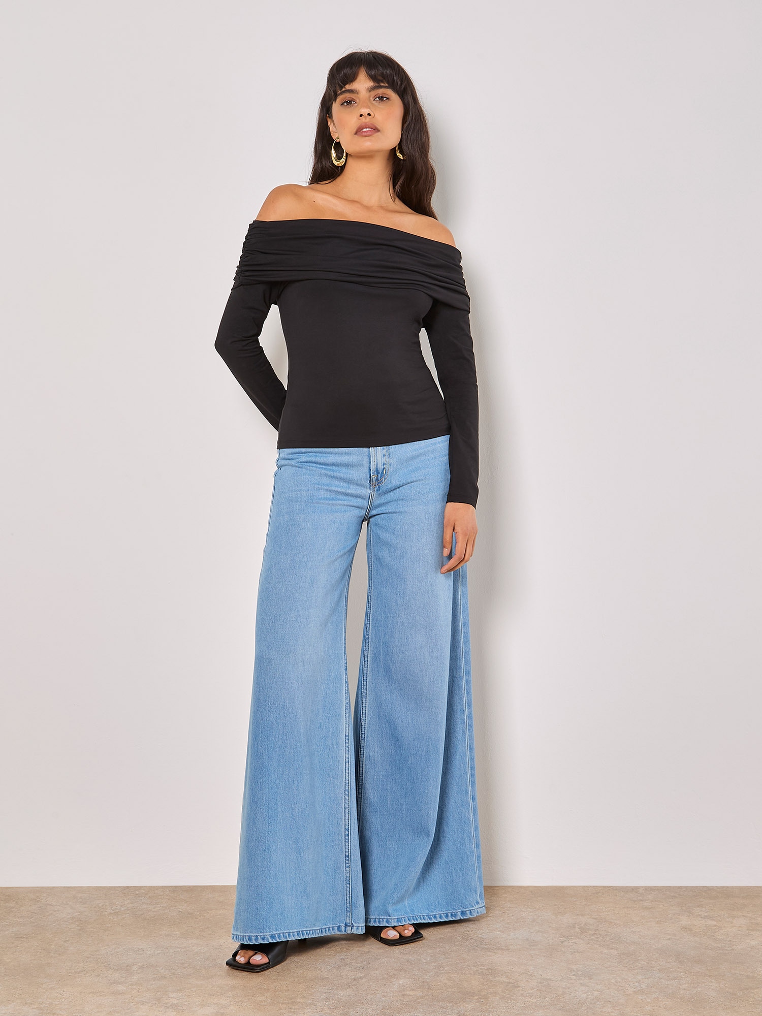 Apricot Longtop »Top« mit Bardot-Ausschnitt