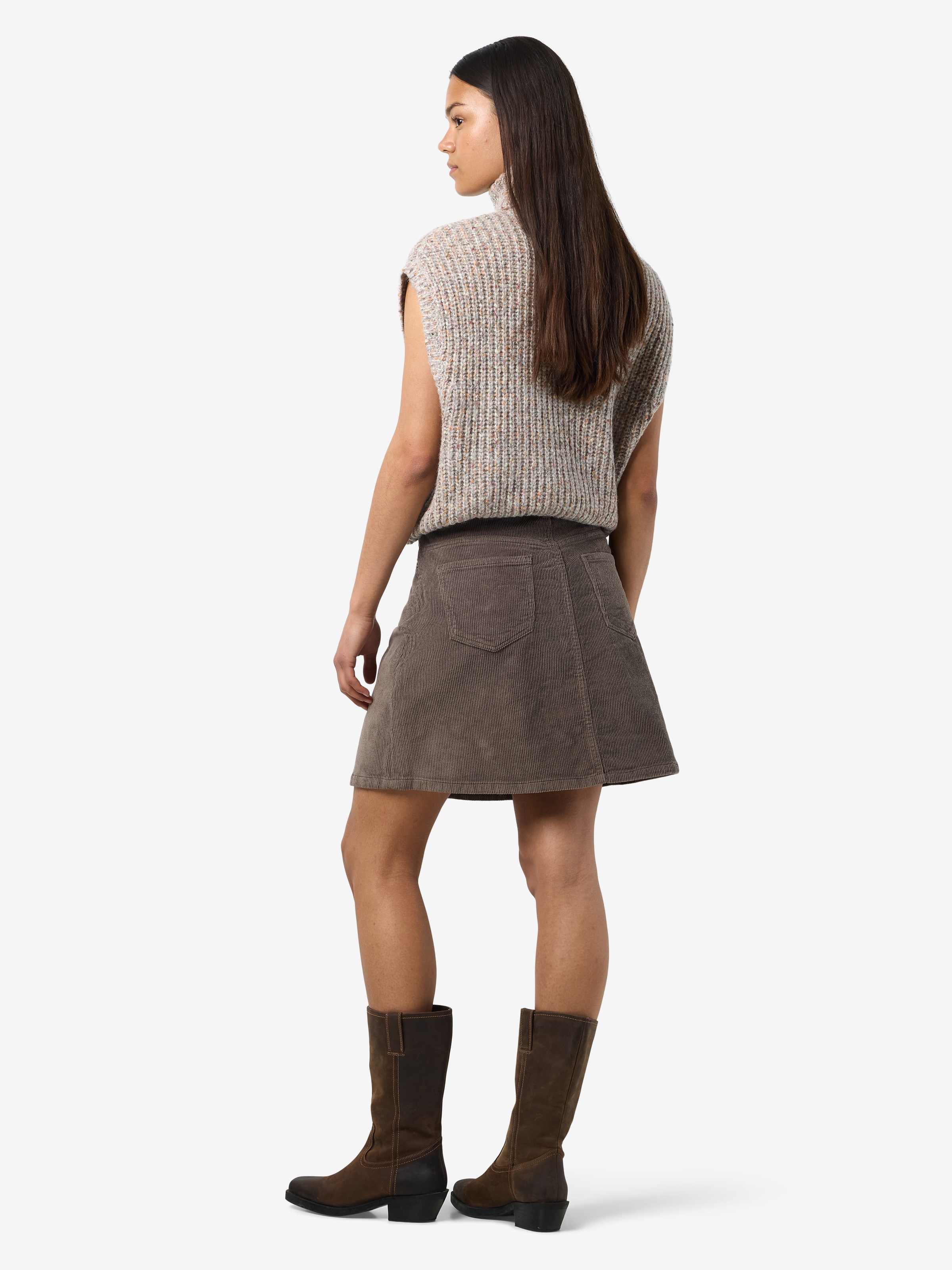 Noisy may Cordrock »NMRONNIE NW A SHAPE SKIRT CORDUROY NOOS«