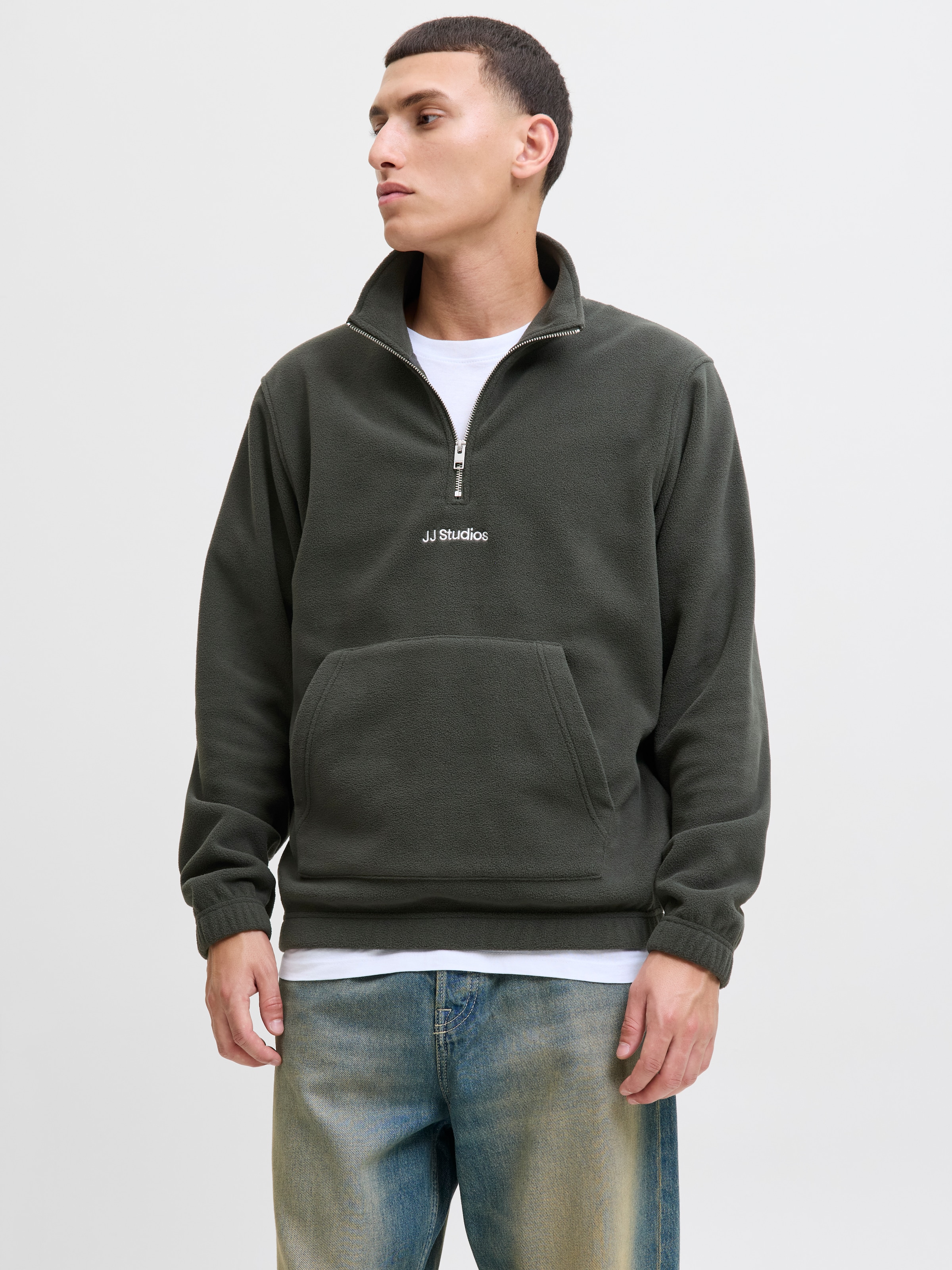 Jack & Jones Sweatshirt »JJSOHO HALFZIP FLEECE«
