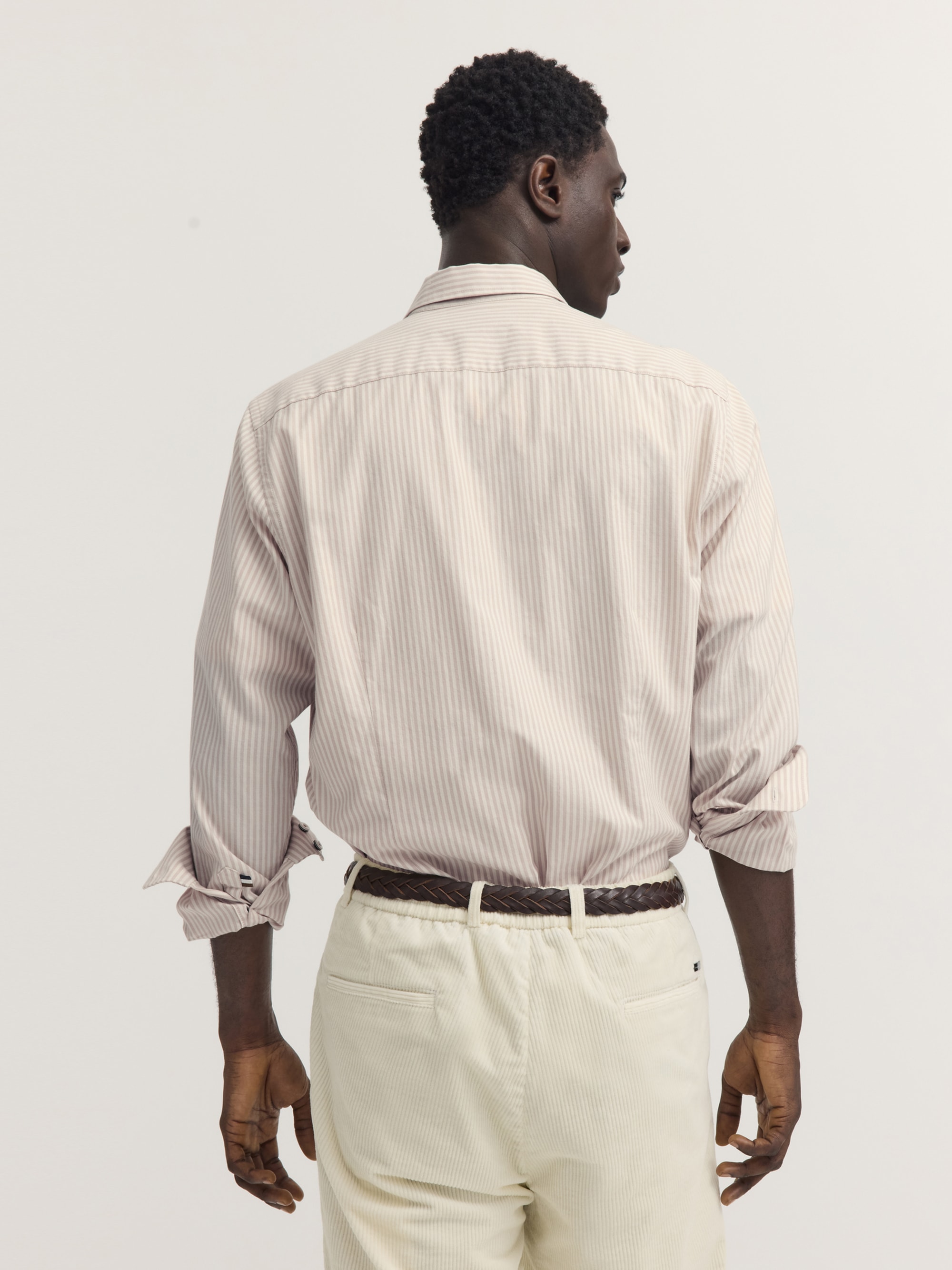 bugatti Langarmhemd »Modern Fit« Modern Fit Oxford Gestreift Button-Down