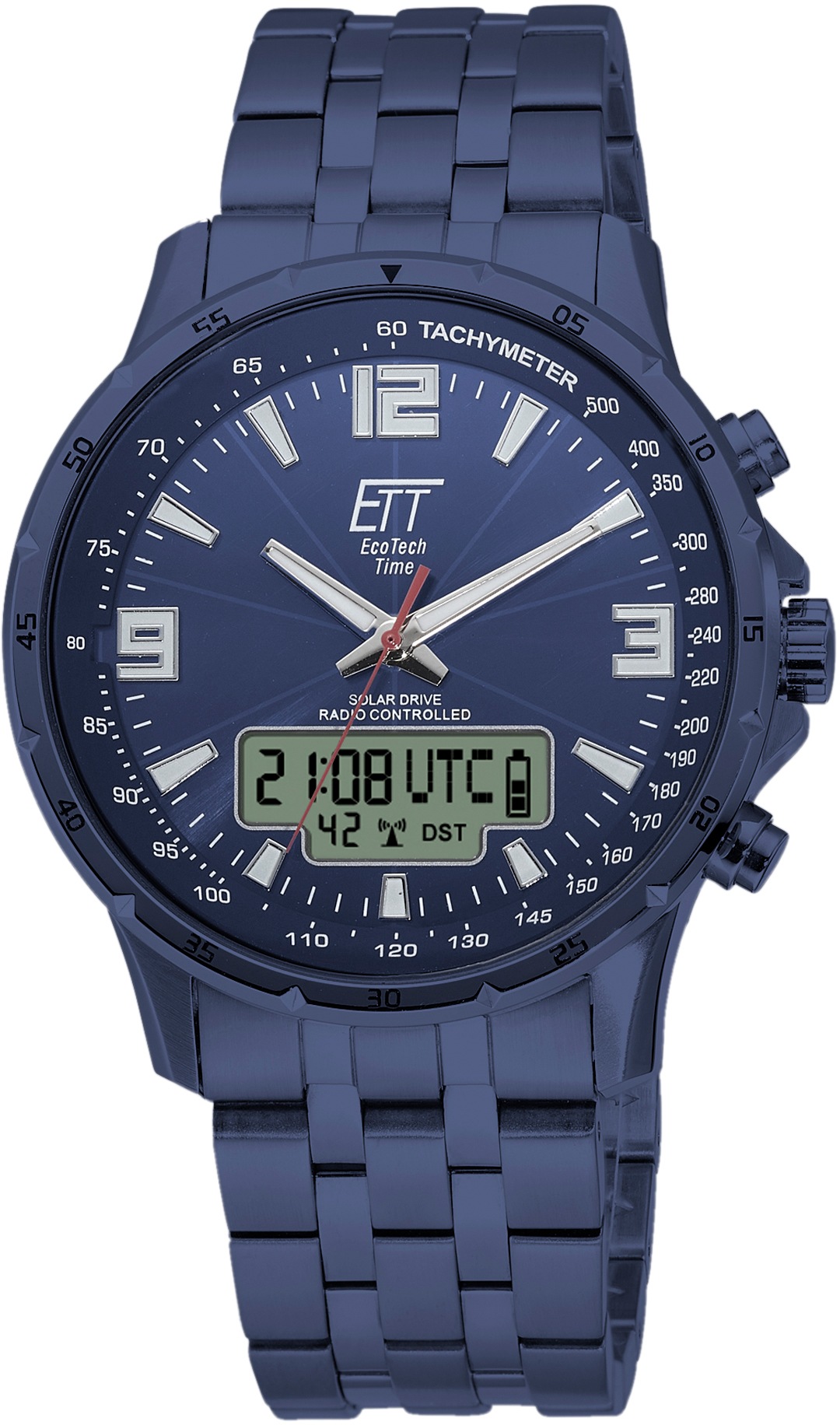 ETT Funkchronograph »Arctica, EGS-11566-31M«, Armbanduhr, Herrenuhr, Stoppfunktion, Datum, Solar
