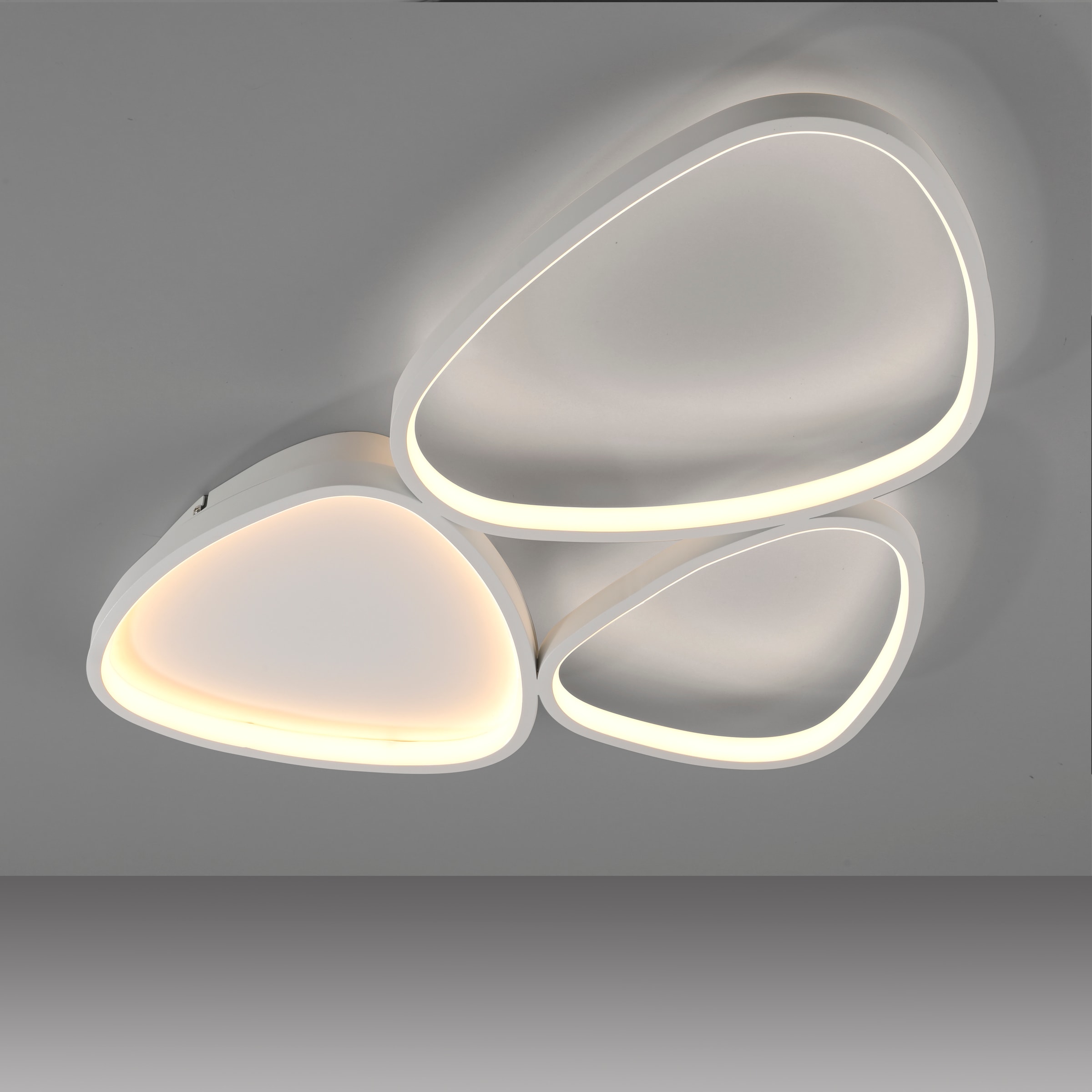 JUST LIGHT Deckenleuchte »PEBBLES«, 1 flammig, Leuchtmittel LED-Board | LED fest integriert, LED, dimmbar, Switchmo, Memory, nach Trennung vom Netz