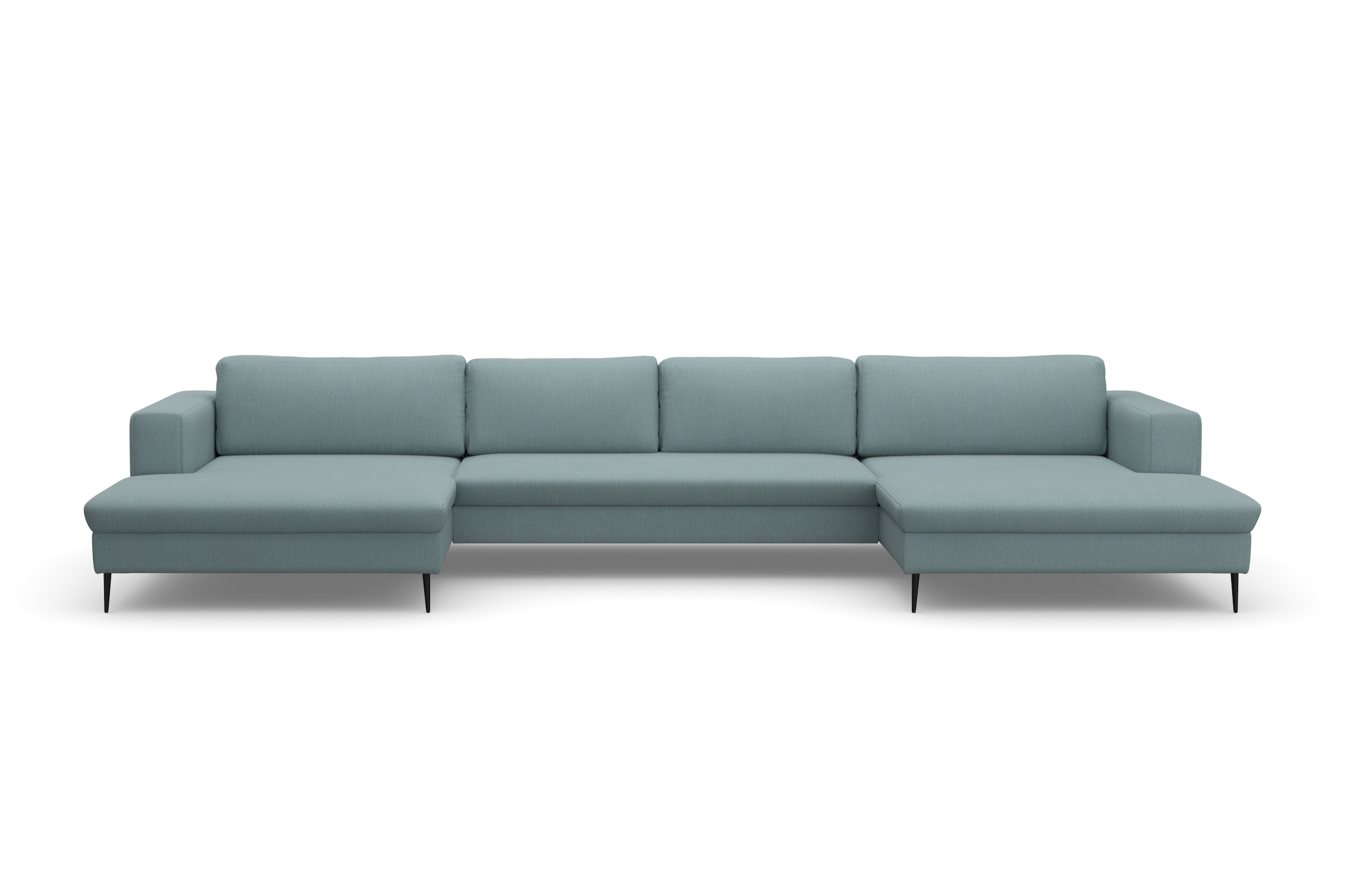 DOMO collection Wohnlandschaft »Modica U-Form aktuelles, kubisches Design mit 2 Recamieren, viel Platz« XXL, in moderner Optik mit, 2 großzügigen Recamieren, auch in Cord