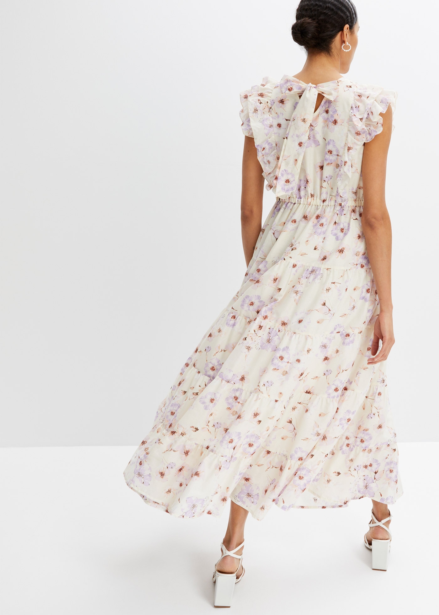 bonprix Maxikleid Maxikleid aus reiner Baumwolle