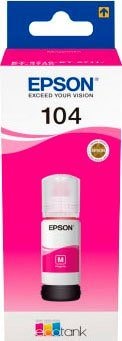 Epson Nachfülltinte »104 EcoTank«, für EPSON, (1 St.), original Nachfülltinte 104 magenta