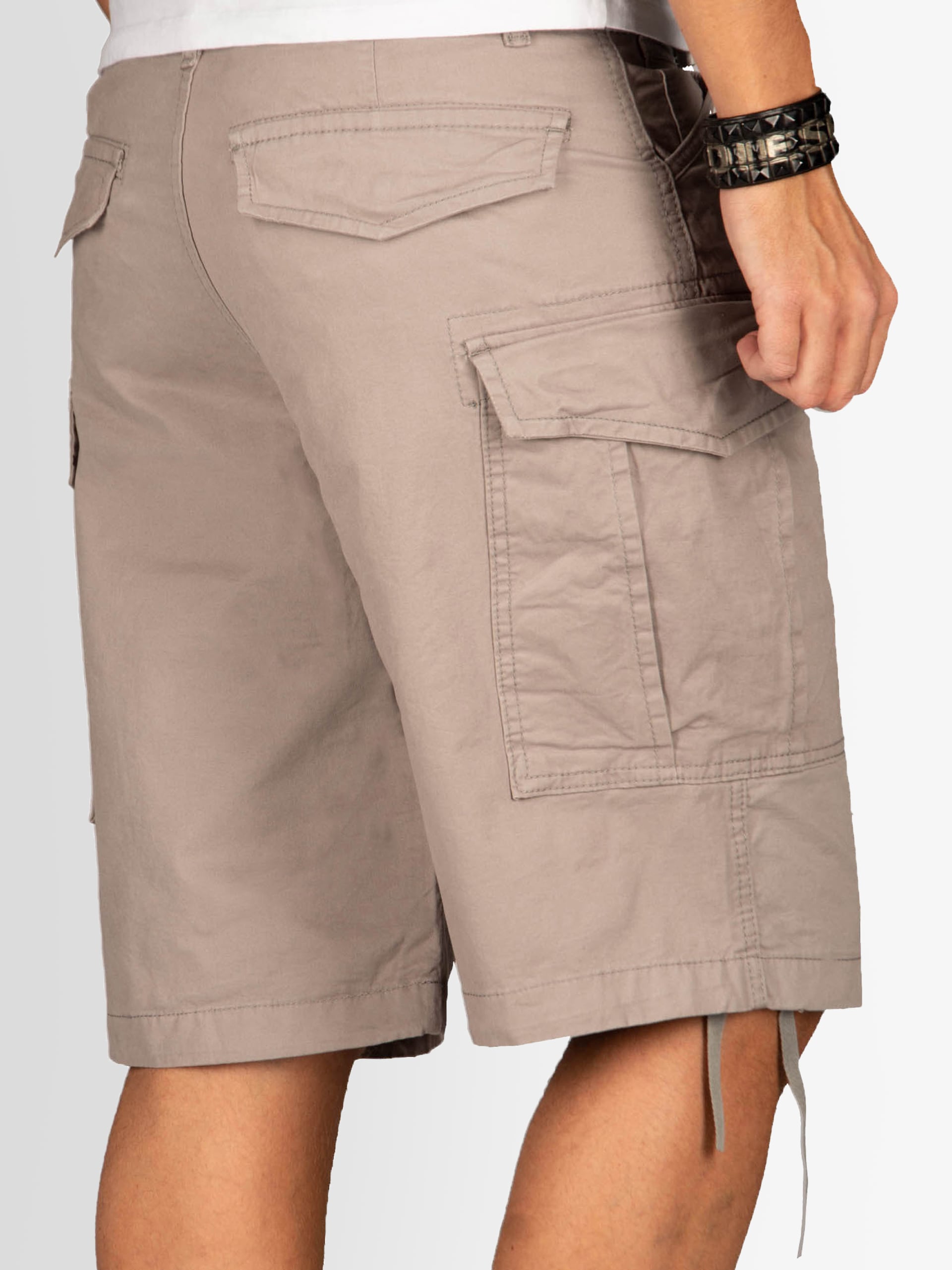 Alessandro Salvarini Cargoshorts »A. Salvarini Herren Designer Cargo Shorts Cargoshorts kurze Hose Gürtel AS133«